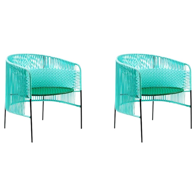Set di 2 sedie da salotto Mint Caribe di Sebastian Herkner
