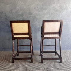 Set of 2 Minton Spidell Fruitwood French Country Bar Stools