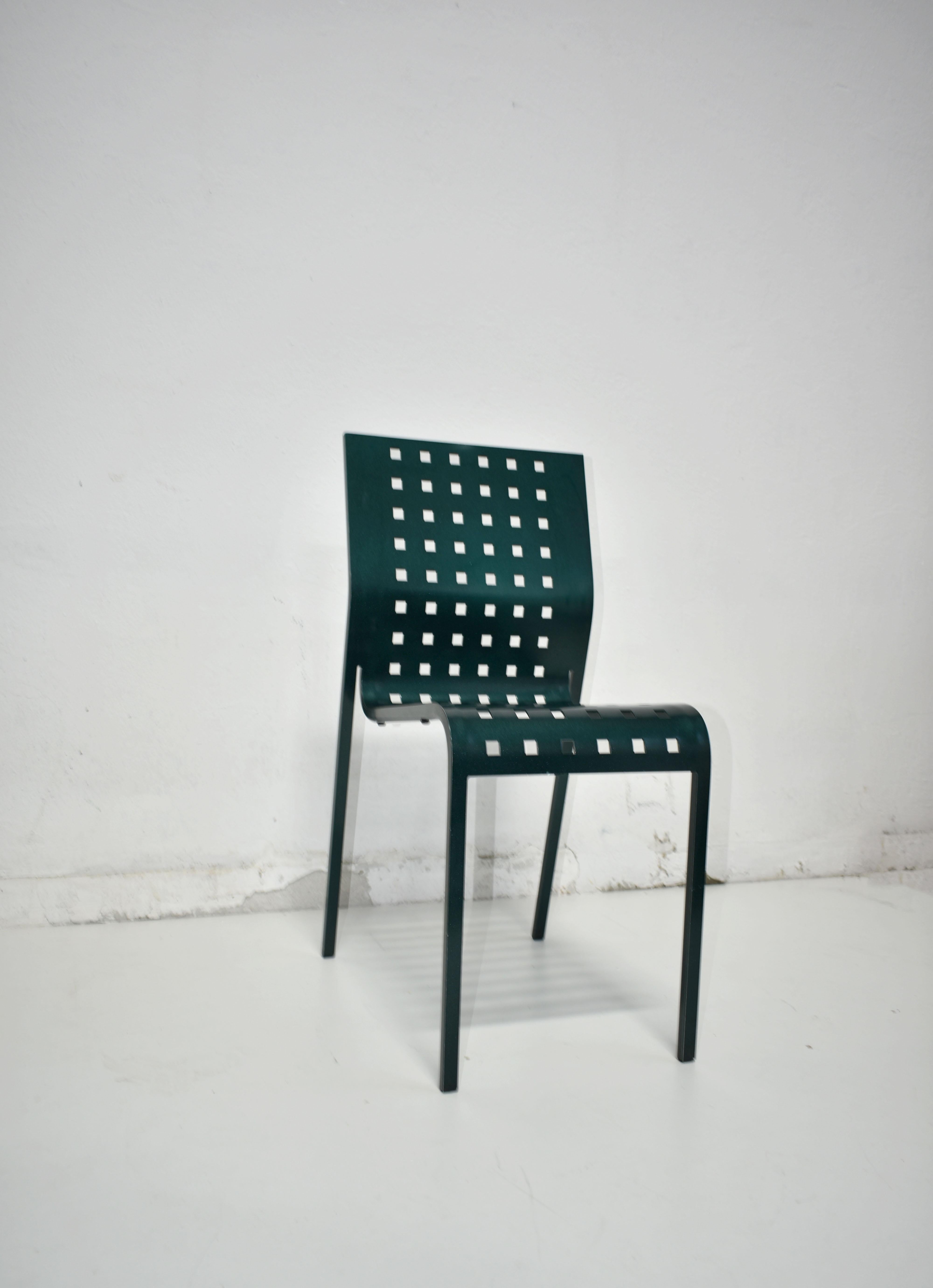 Minimalist Set of 2 Mirandolina Chairs Designed by Pietro Arosio for Zanotta, Italy, 1993