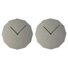 Juego de 2 Relojes de Pared Doce de Acero Espejado by Sebastian Scherer