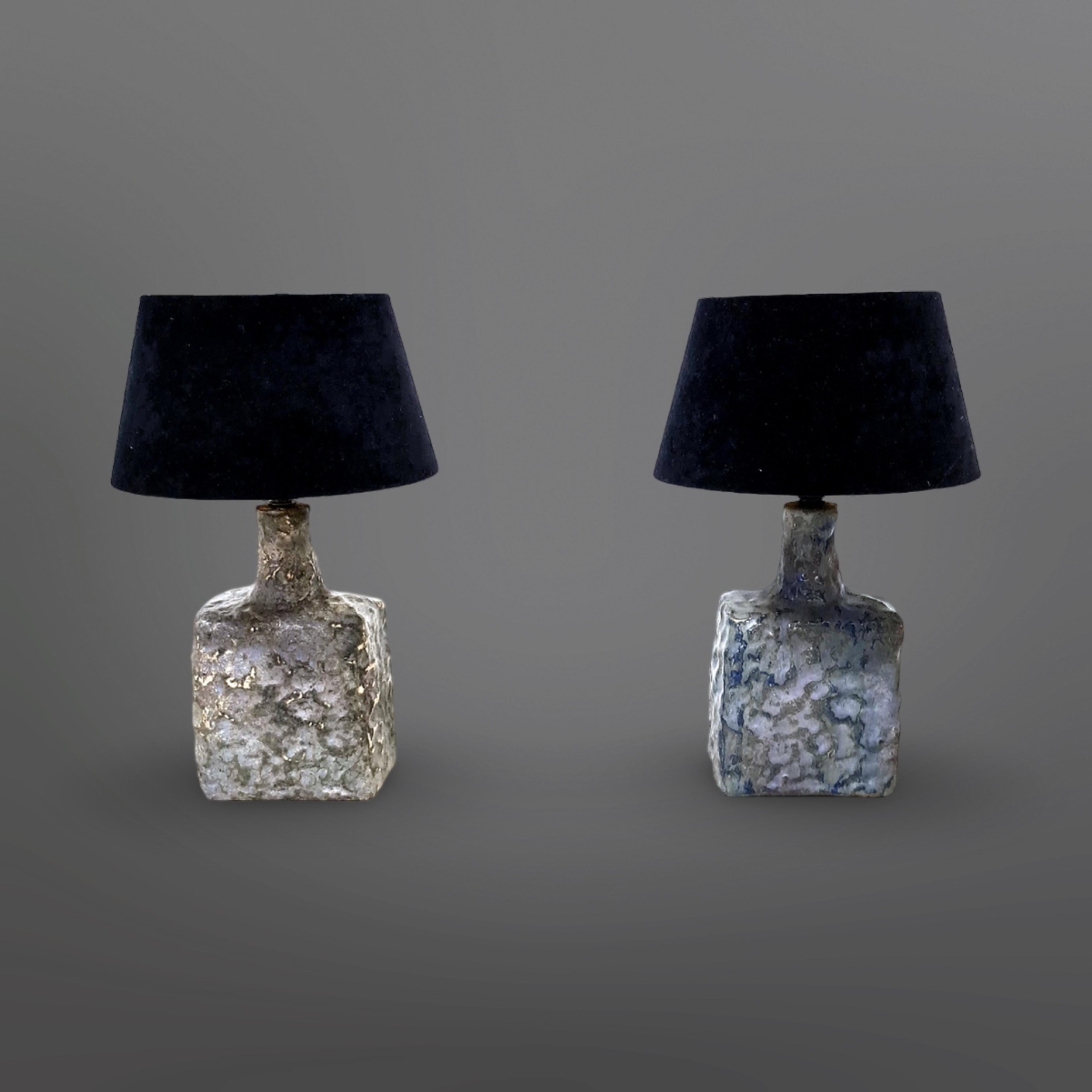 Céramique Ensemble de 2 lampes de table en céramique Mobach, Pays-Bas, années 1960 en vente