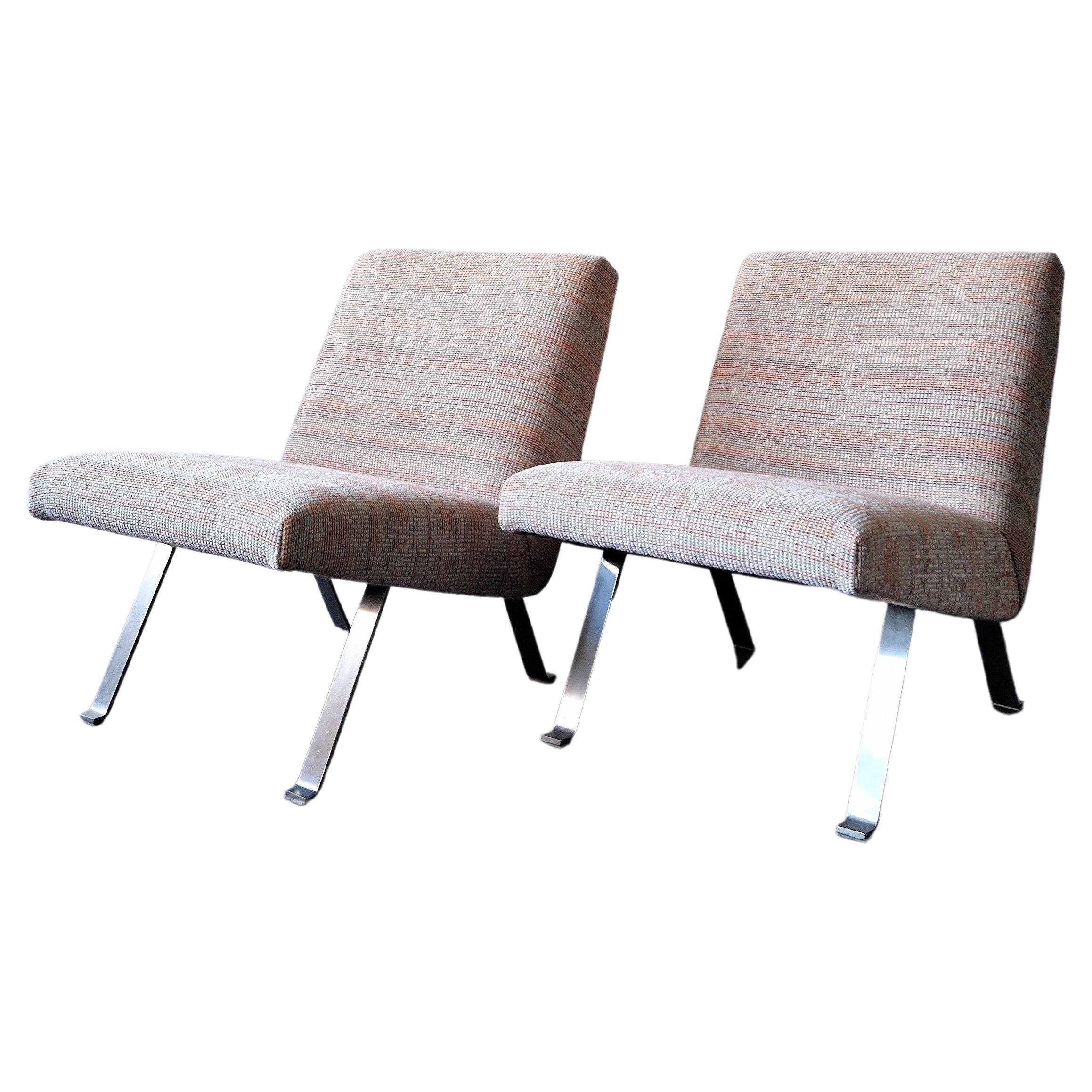 Set of 2 Model 141 Lounge Chairs by Joseph Andre Motte for Artifort, 1950's