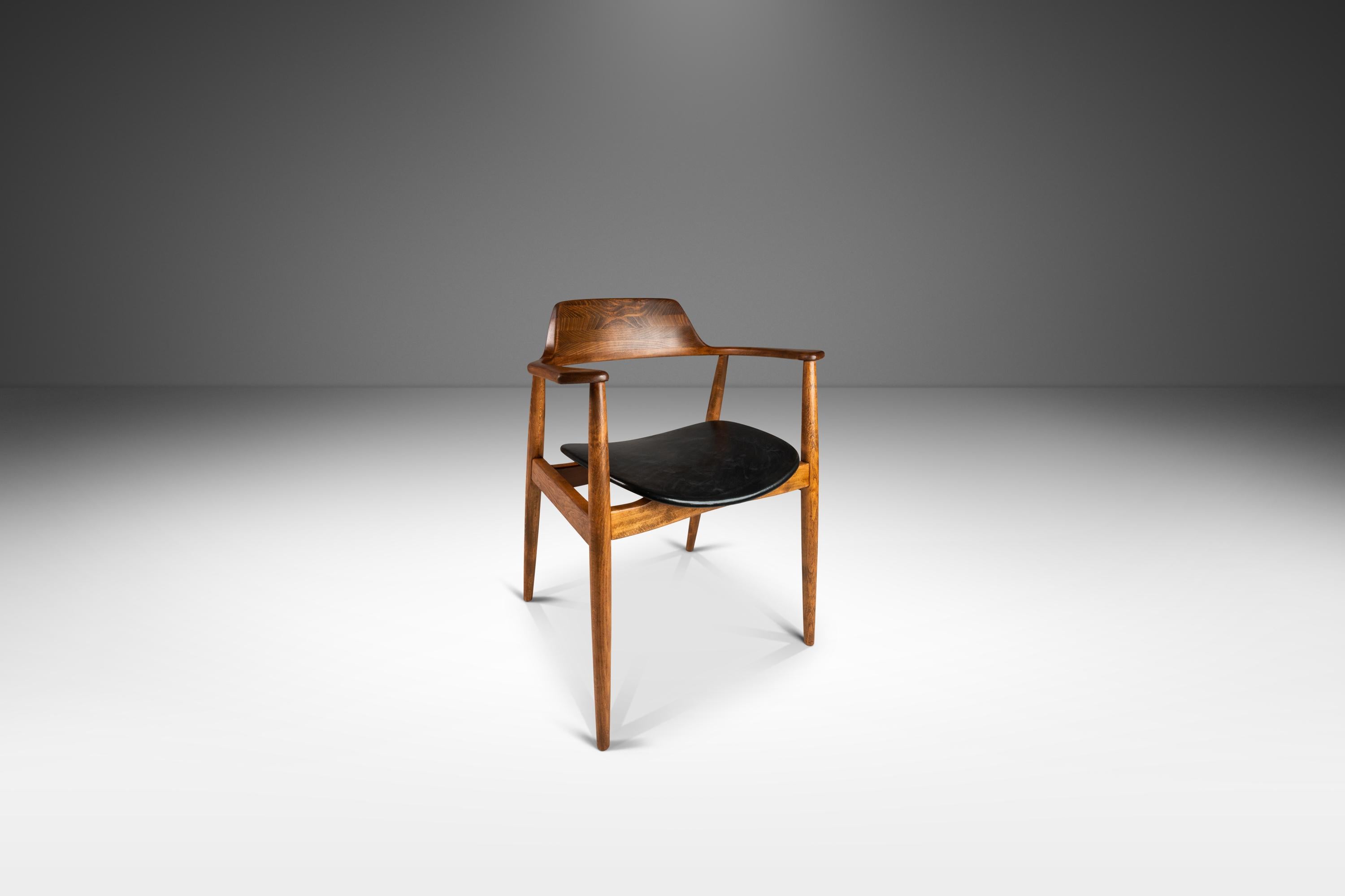 Allemand Ensemble de 2 fauteuils Model 411 en Beeche par Hartmut Lohmeyer pour Wilkahn, c.1950s en vente