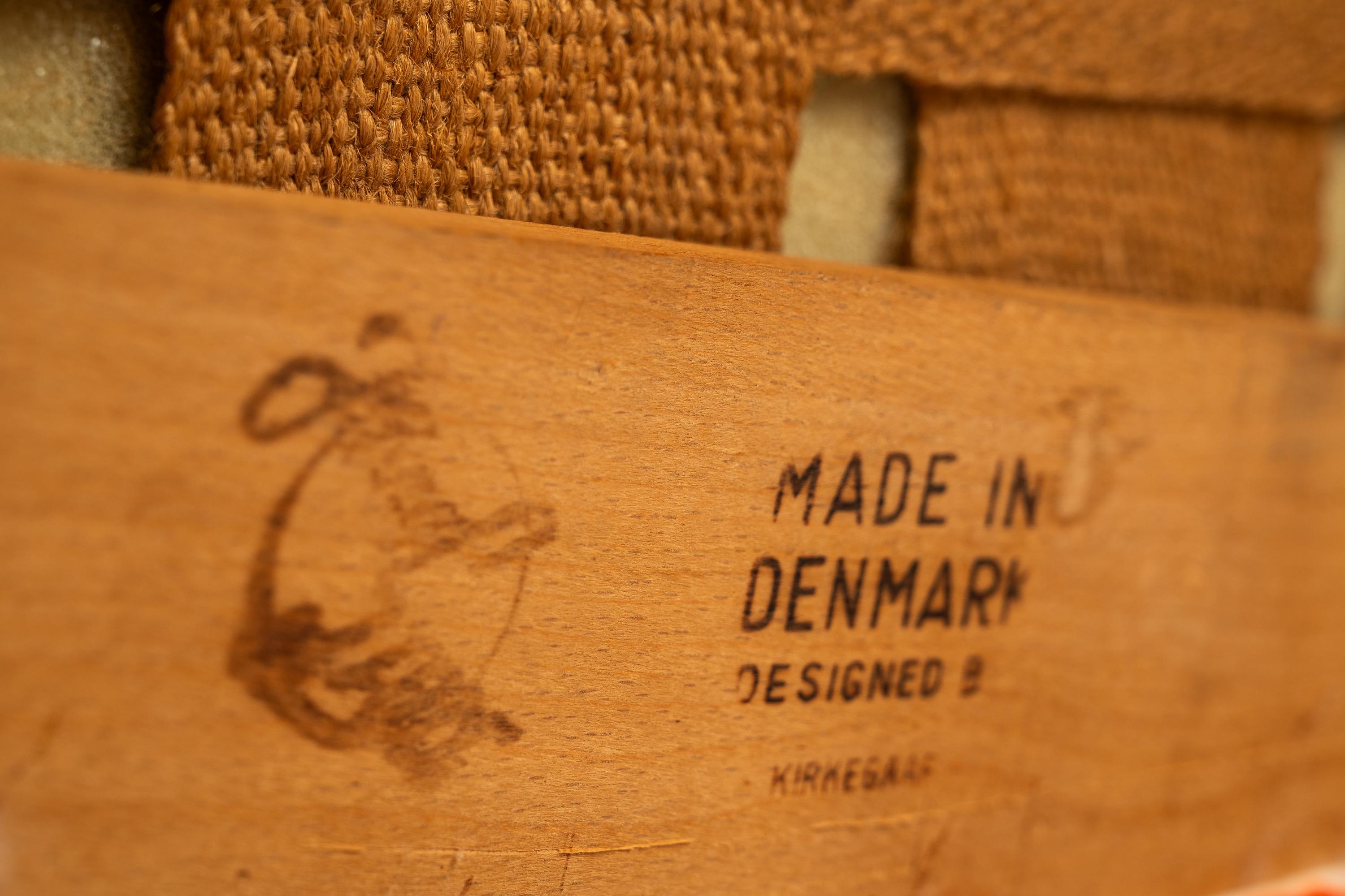 Set of 2 Model 42 Arm Chairs, Erik Kirkegaard, Høng Stolefabrik, Denmark, 1950's 7