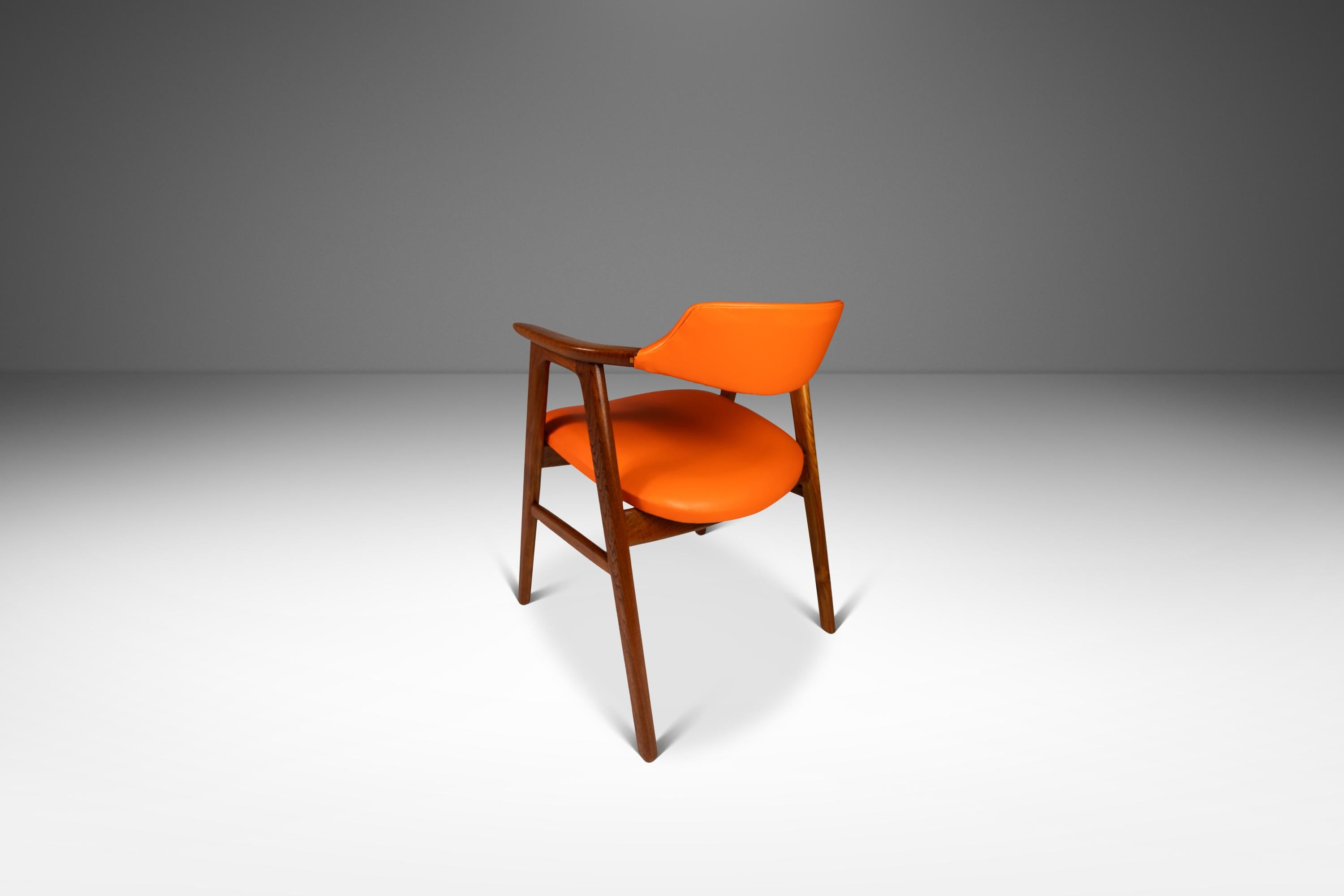 Teak Set of 2 Model 42 Arm Chairs, Erik Kirkegaard, Høng Stolefabrik, Denmark, 1950's