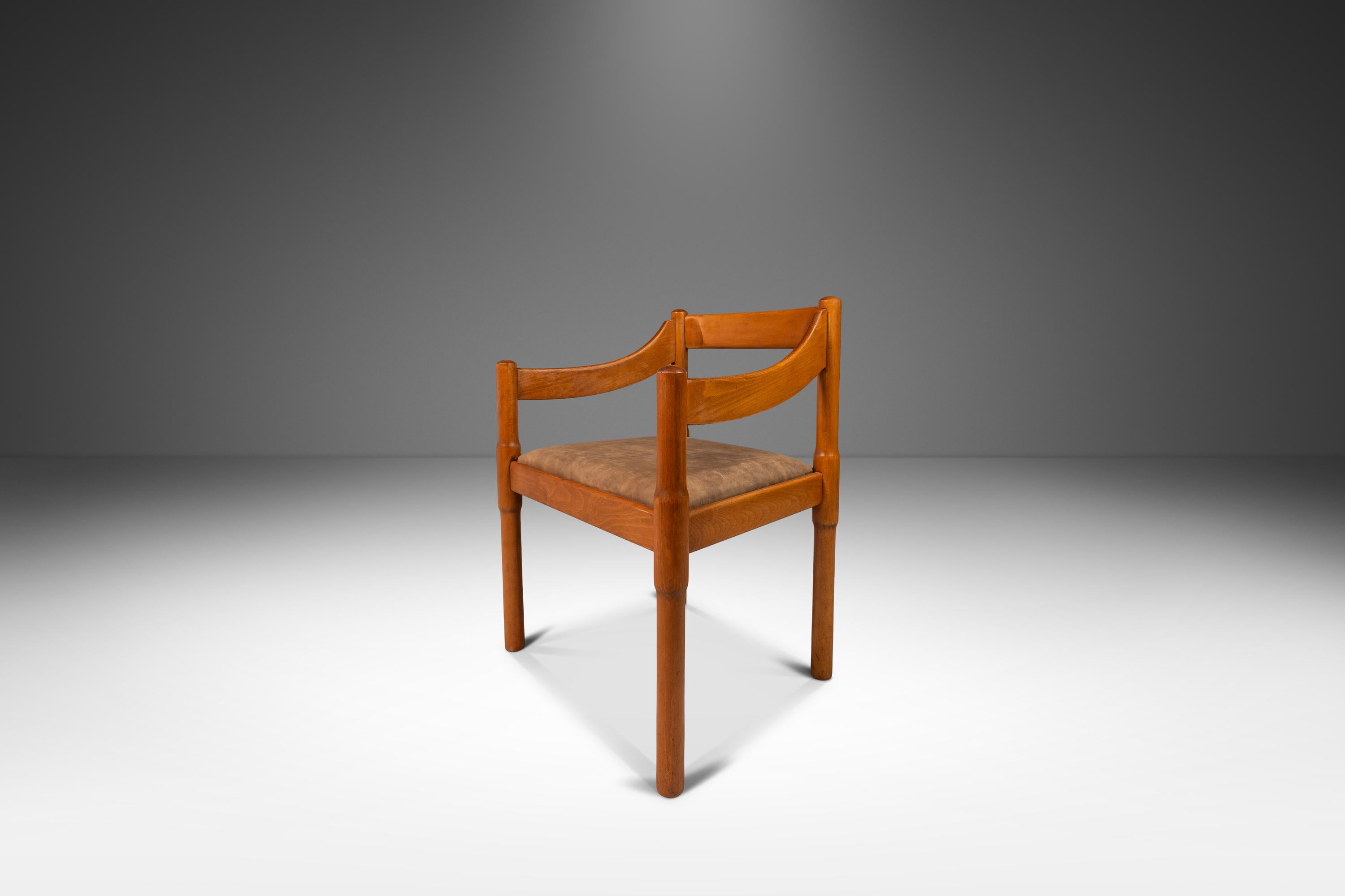 Cuir Ensemble de 2 chaises modèle 892 de Vico Magistretti pour Cassina, Italie, vers les années 1960 en vente