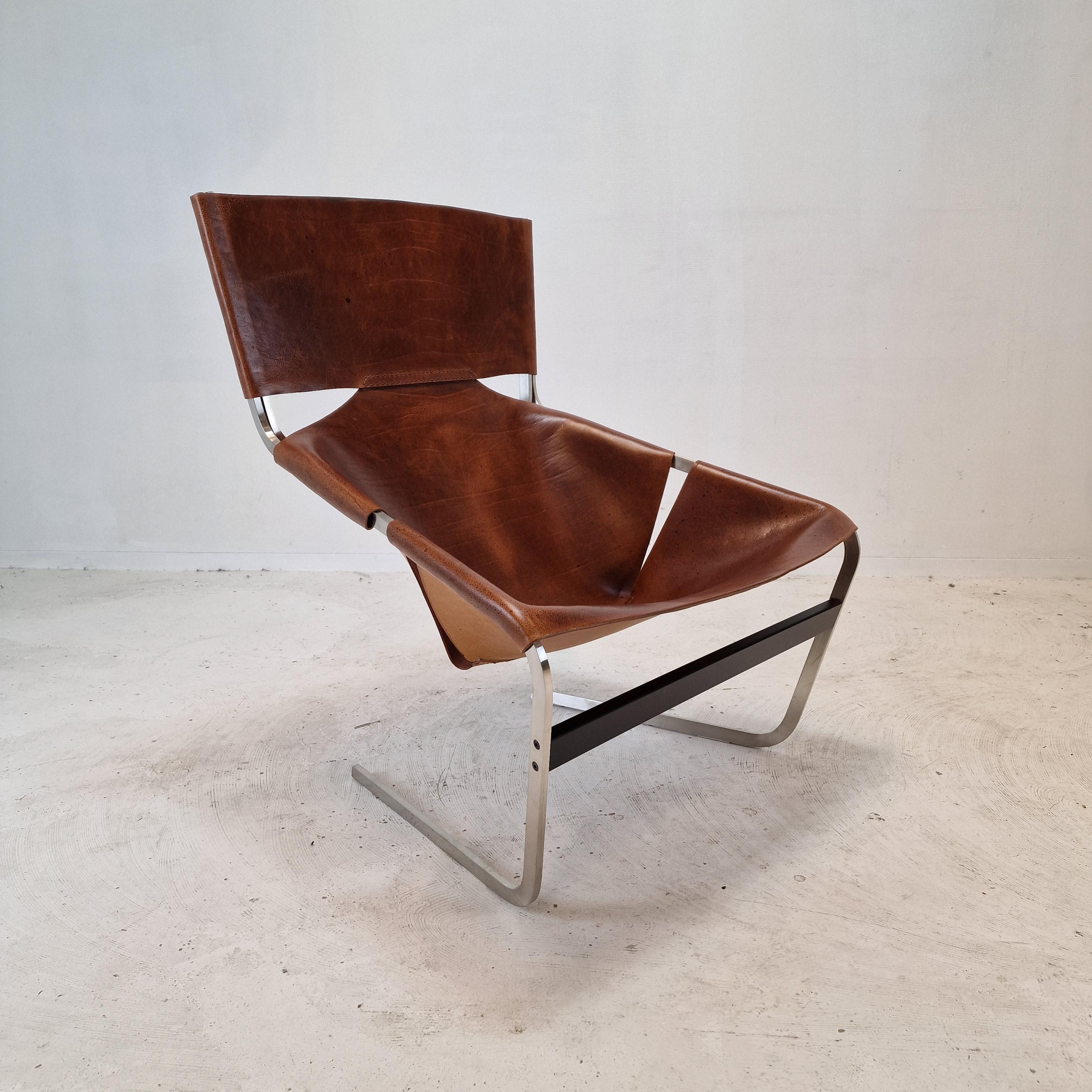 Milieu du XXe siècle Ensemble de 2 chaises longues modèle F444 de Pierre Paulin pour Artifort, années 1960 en vente