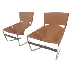 Satz von 2 Modell F444 Loungesesseln von Pierre Paulin für Artifort, 1960er Jahre