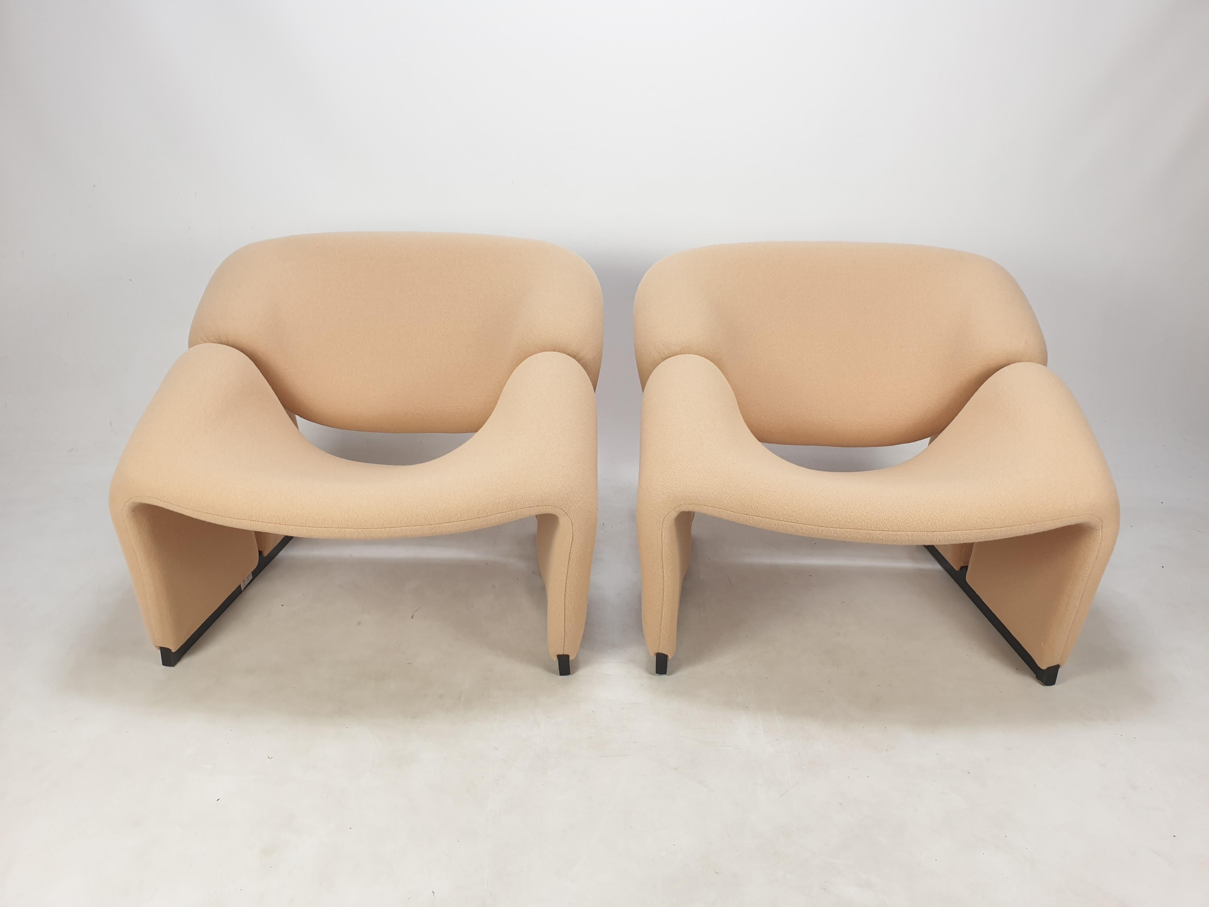 Joli et très confortable ensemble de chaises Artifort Groovy (ou chaises 