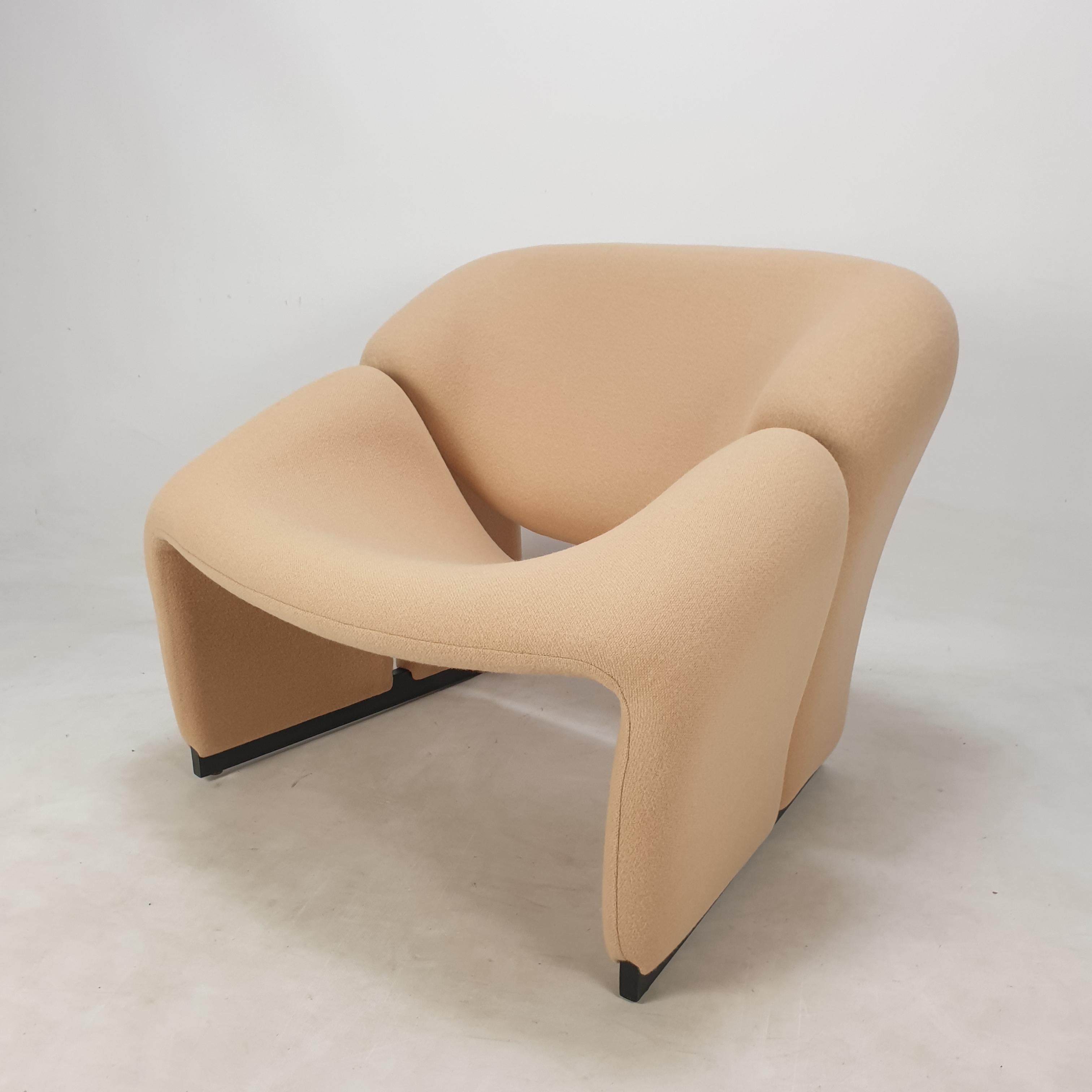 Mid-Century Modern Set of 2 Model F580 Groovy Chairs by Pierre Paulin for Artifort, 1966 For Sale