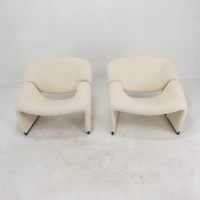 Dutch Set of 2 Model F580 Groovy Chairs by Pierre Paulin for Artifort, 1966 For Sale