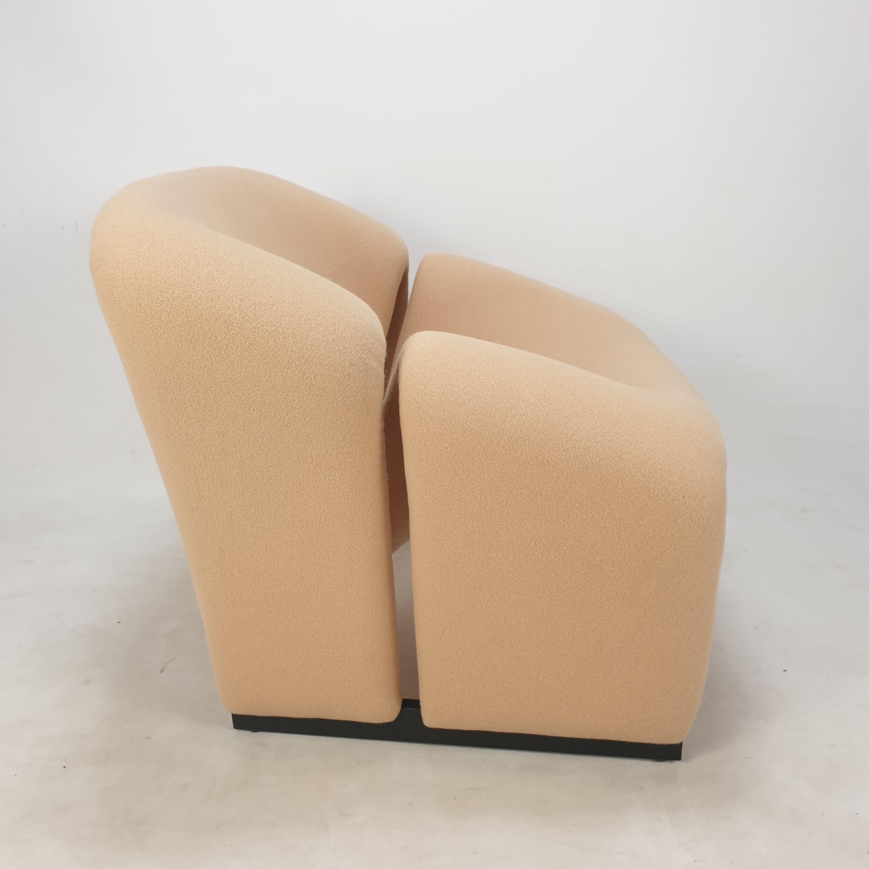Mid-20th Century Set of 2 Model F580 Groovy Chairs by Pierre Paulin for Artifort, 1966 For Sale
