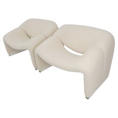 Conjunto de 2 sillas Groovy Modelo F598 de Pierre Paulin para Artifort, 1980