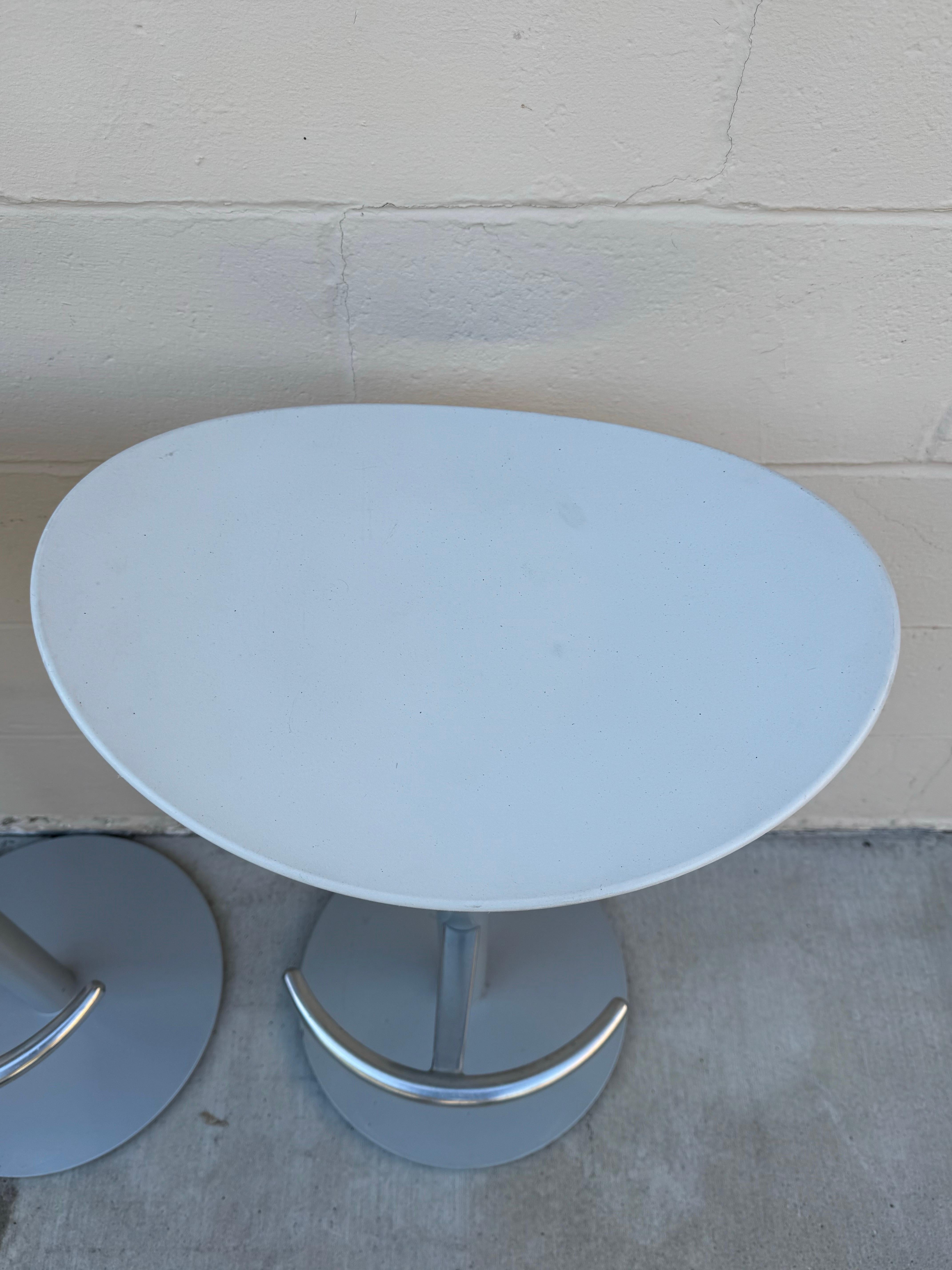 Set of 2 Modern Enea Cafe Stools By Josep Llusca For Brayton International For Sale 7