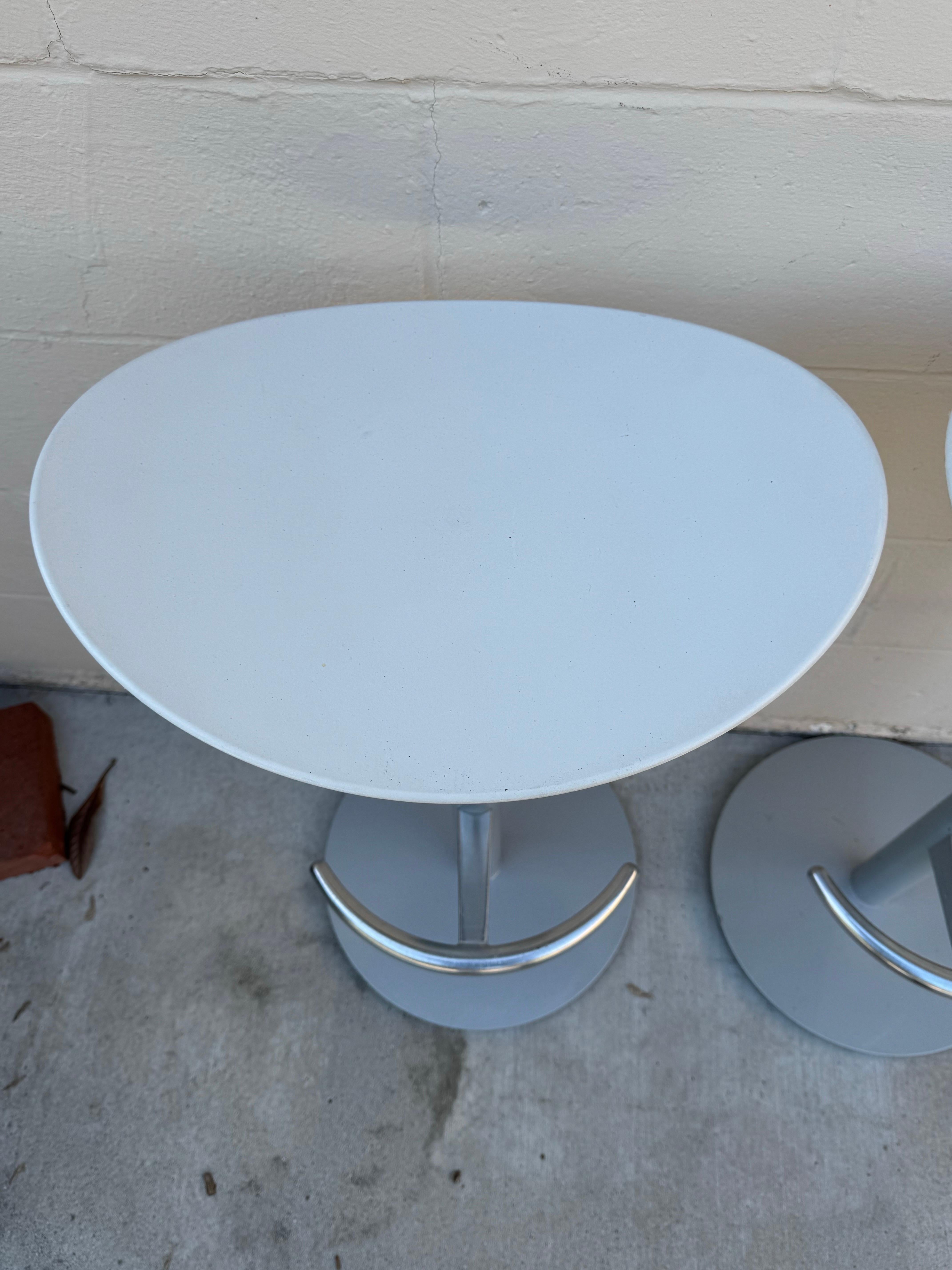Set of 2 Modern Enea Cafe Stools By Josep Llusca For Brayton International For Sale 9