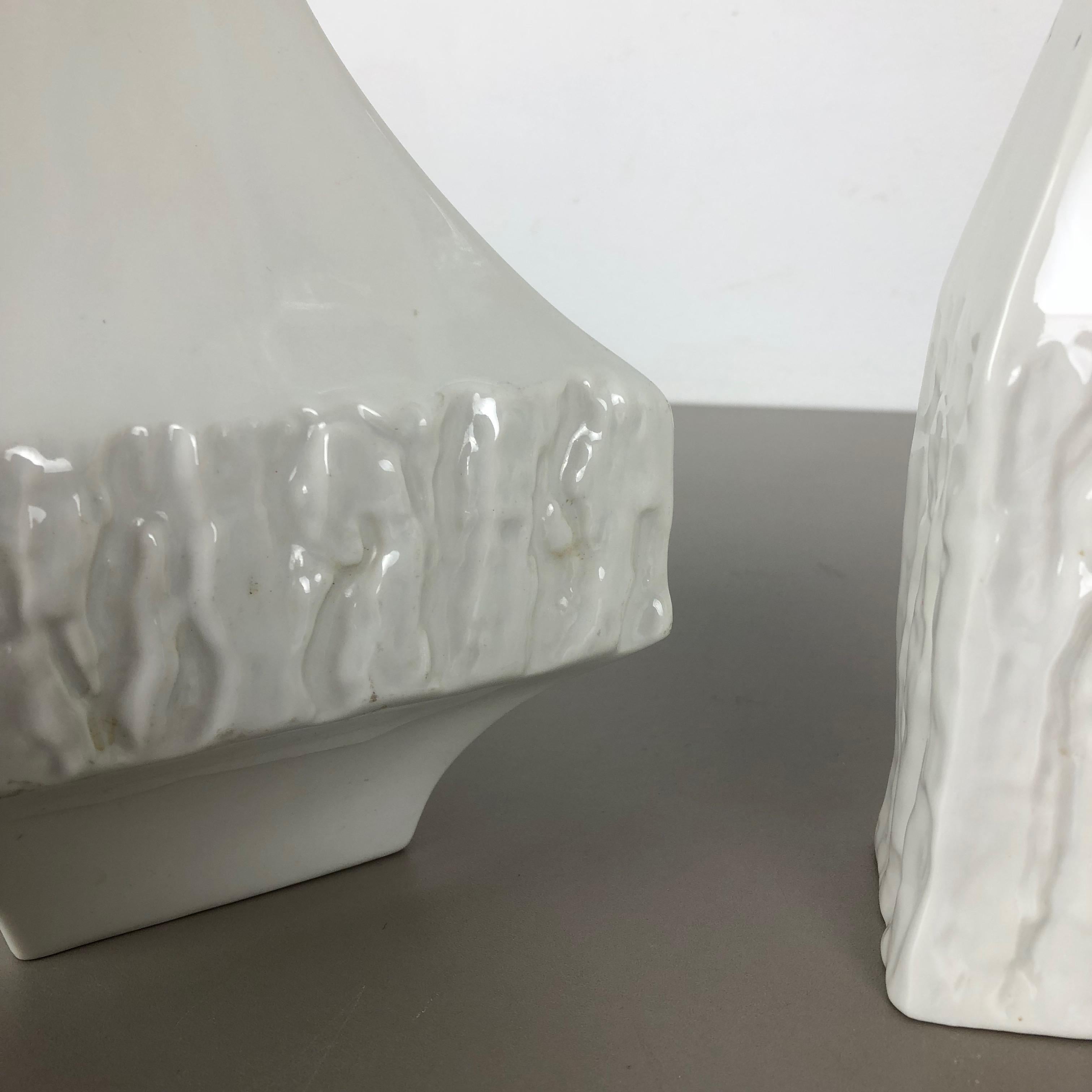 Ensemble de 2 vases sculptures modernistes des années 1960 Peter Müller pour Sgrafo Modern, Allemagne en vente 9
