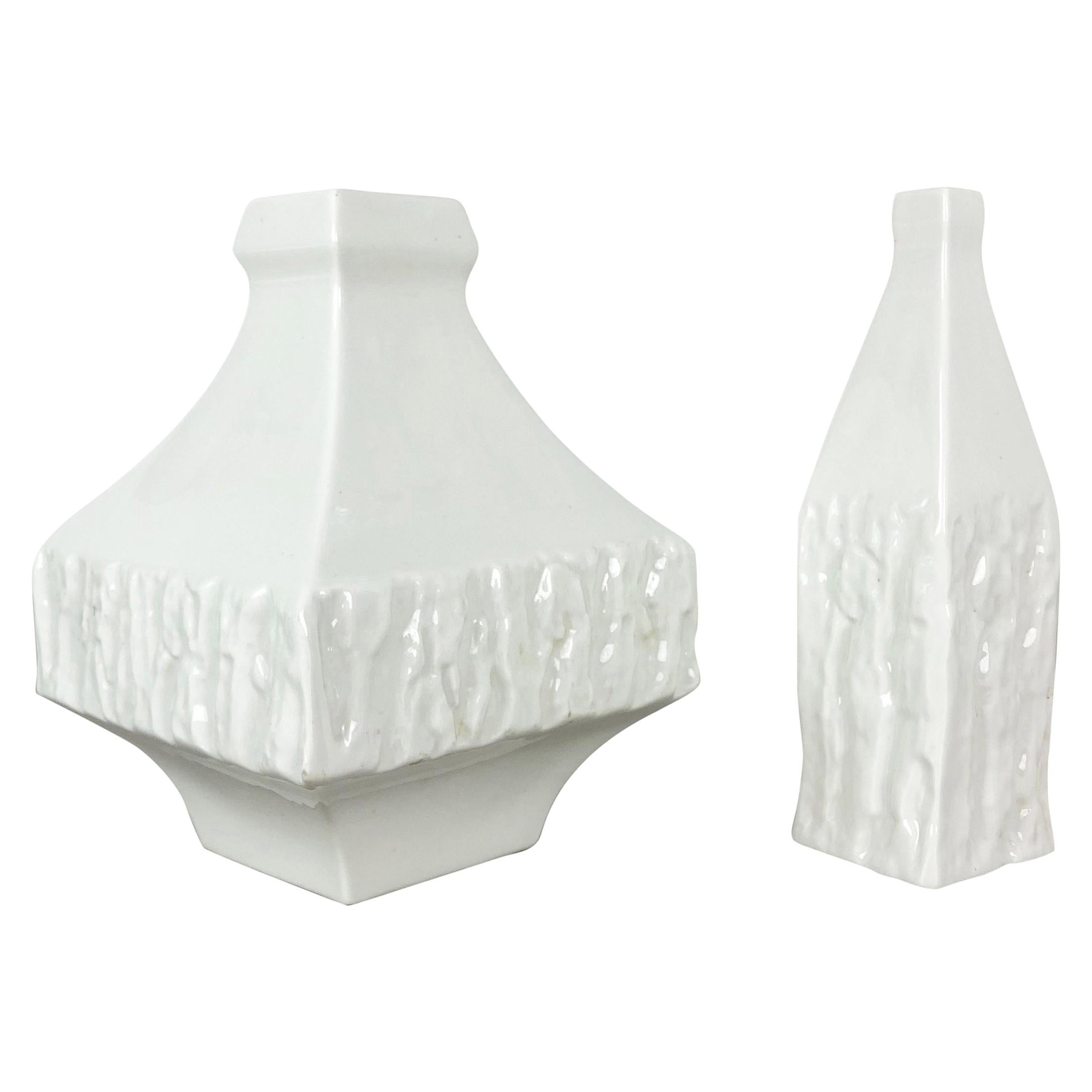Set of 2 Modernist 1960s Vase Sculptures Peter Müller for Sgrafo Modern, Germany For Sale