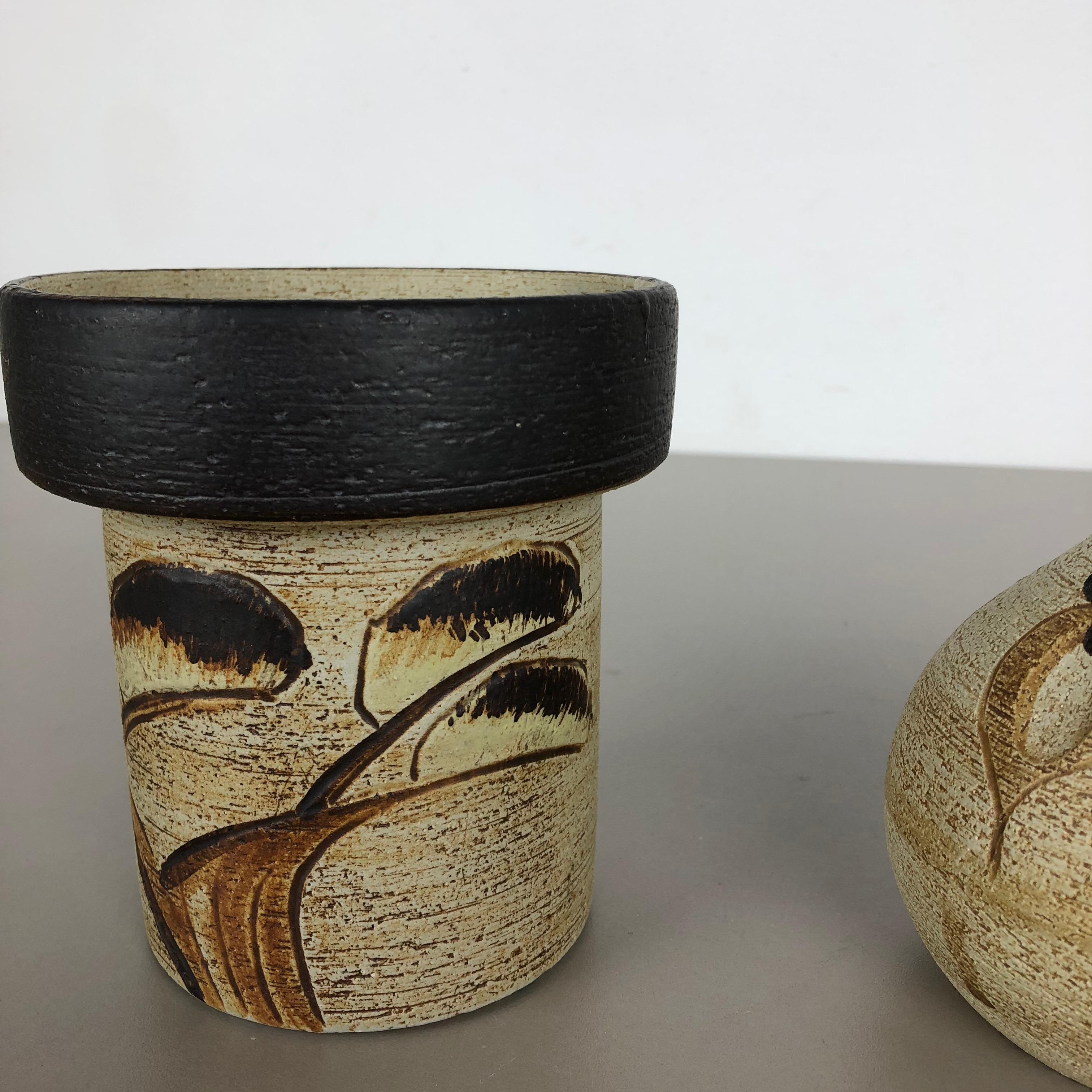 Set of 2 Modernist 1970s Vase Sculptures Peter Müller for Sgrafo Modern, Germany For Sale 5