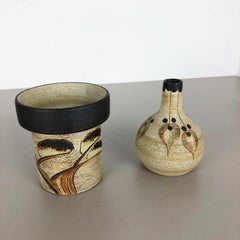 Set of 2 Modernist 1970s Vase Sculptures Peter Müller for Sgrafo Modern, Germany