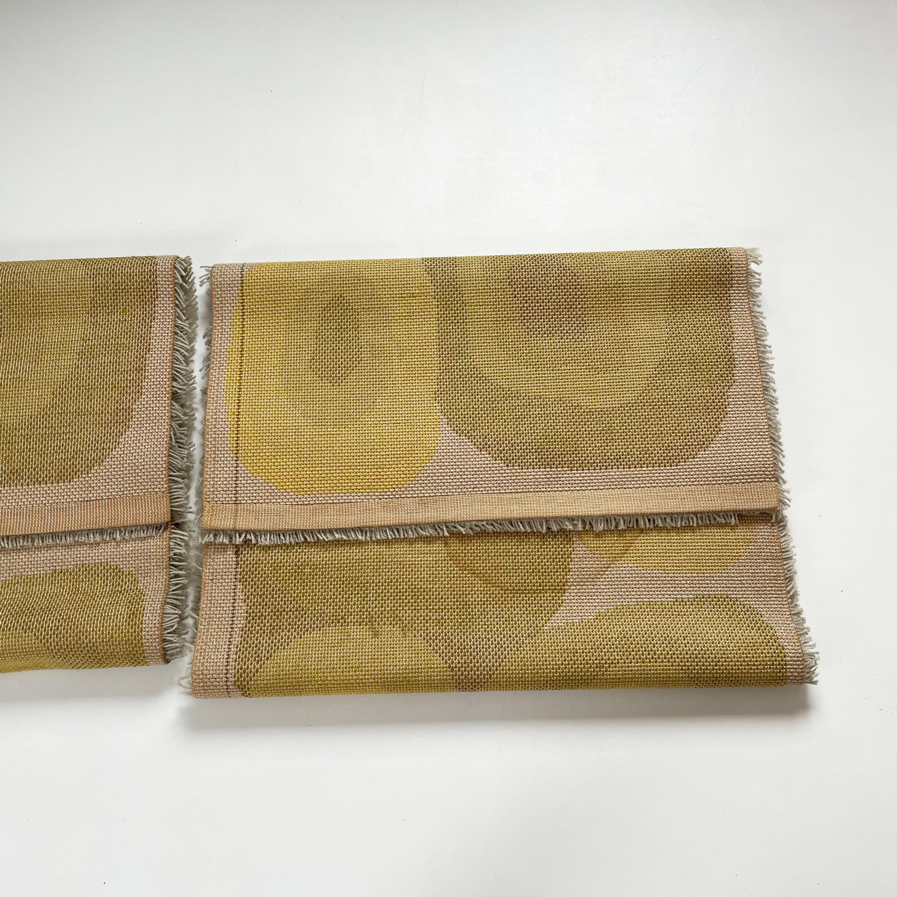 Set of 2 Modernist Multi-Color High Pile Rya Rug by Desso, Netherlands, 1970s 12