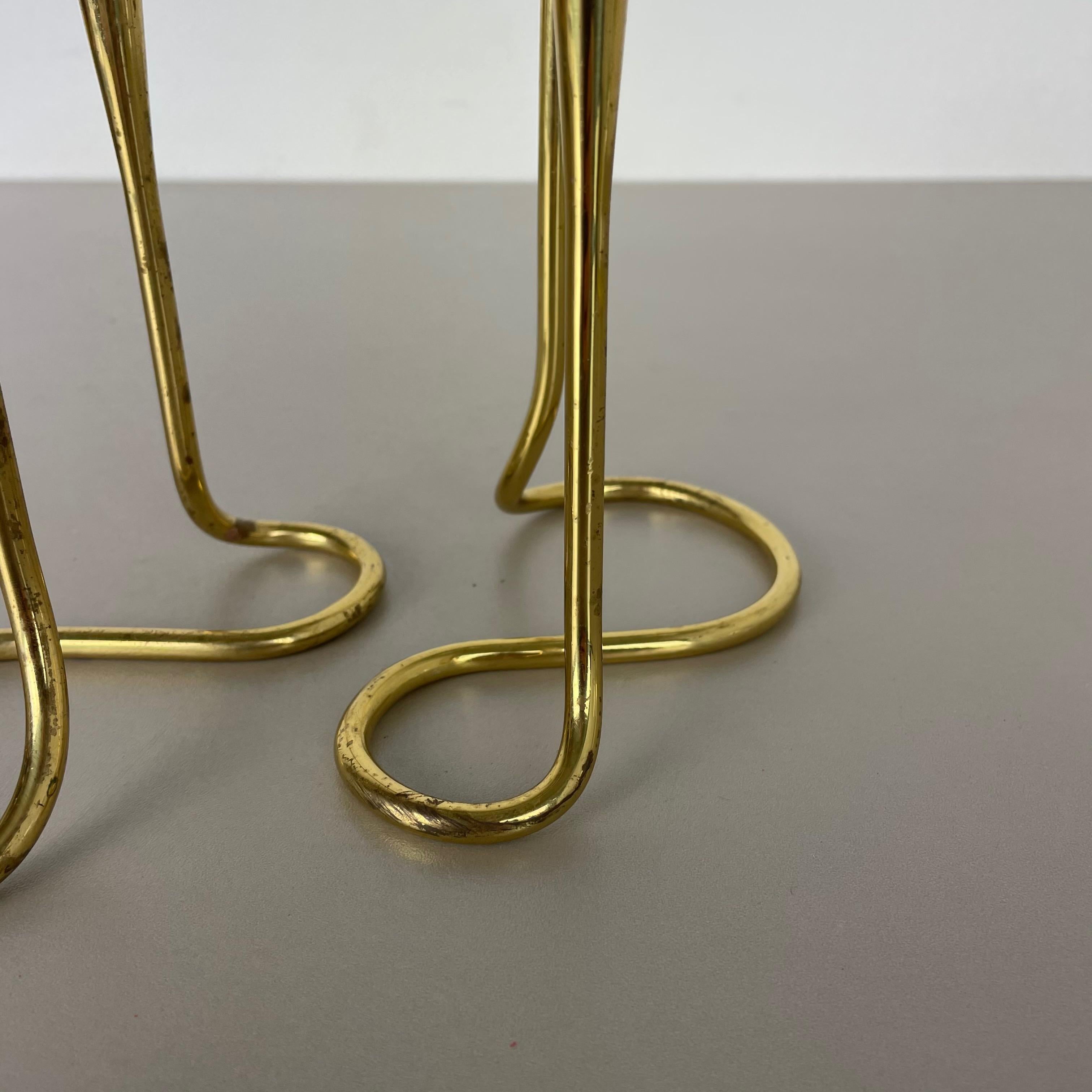 Set of 2 Modernist Sculptural Organic Brass Candleholder, Germany, 1950s 6