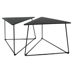 Set of 2 Modernist Triangular ‘Oti’ Side Table by Niels Gammelgaard for Ikea