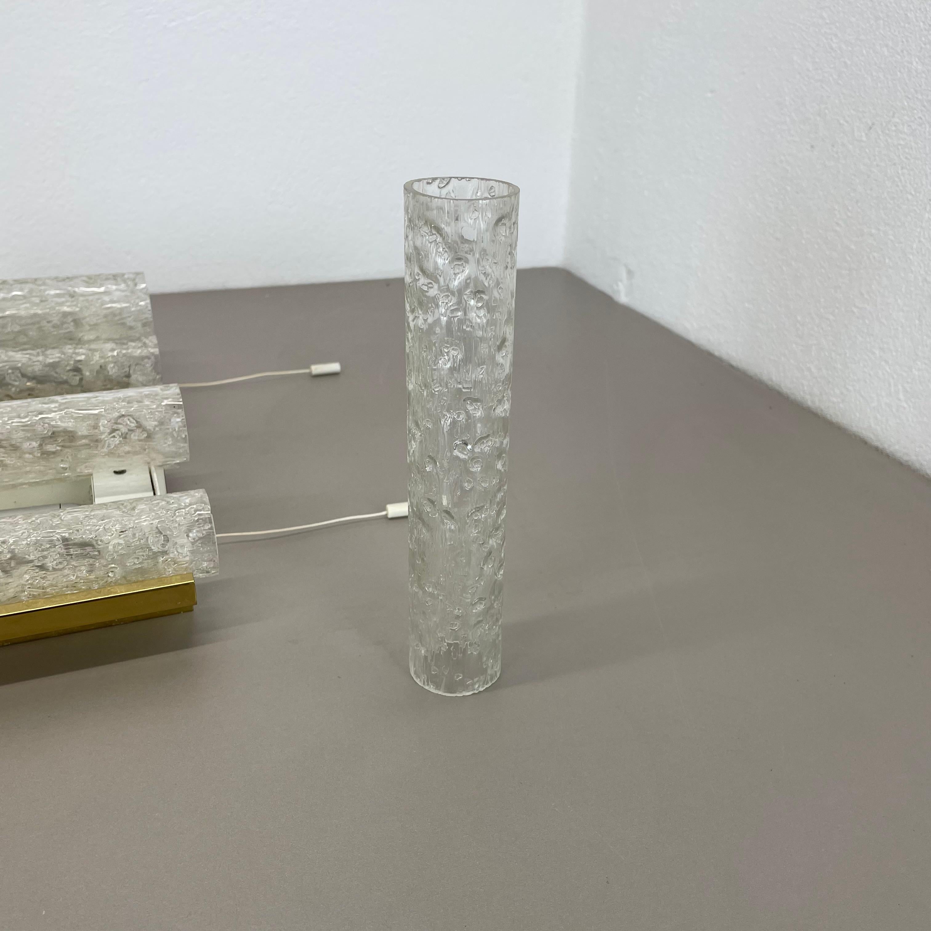 2er-Set Modernistische Wandleuchten aus Röhrenglas von DORIA Lights, Deutschland 1970er im Angebot 11