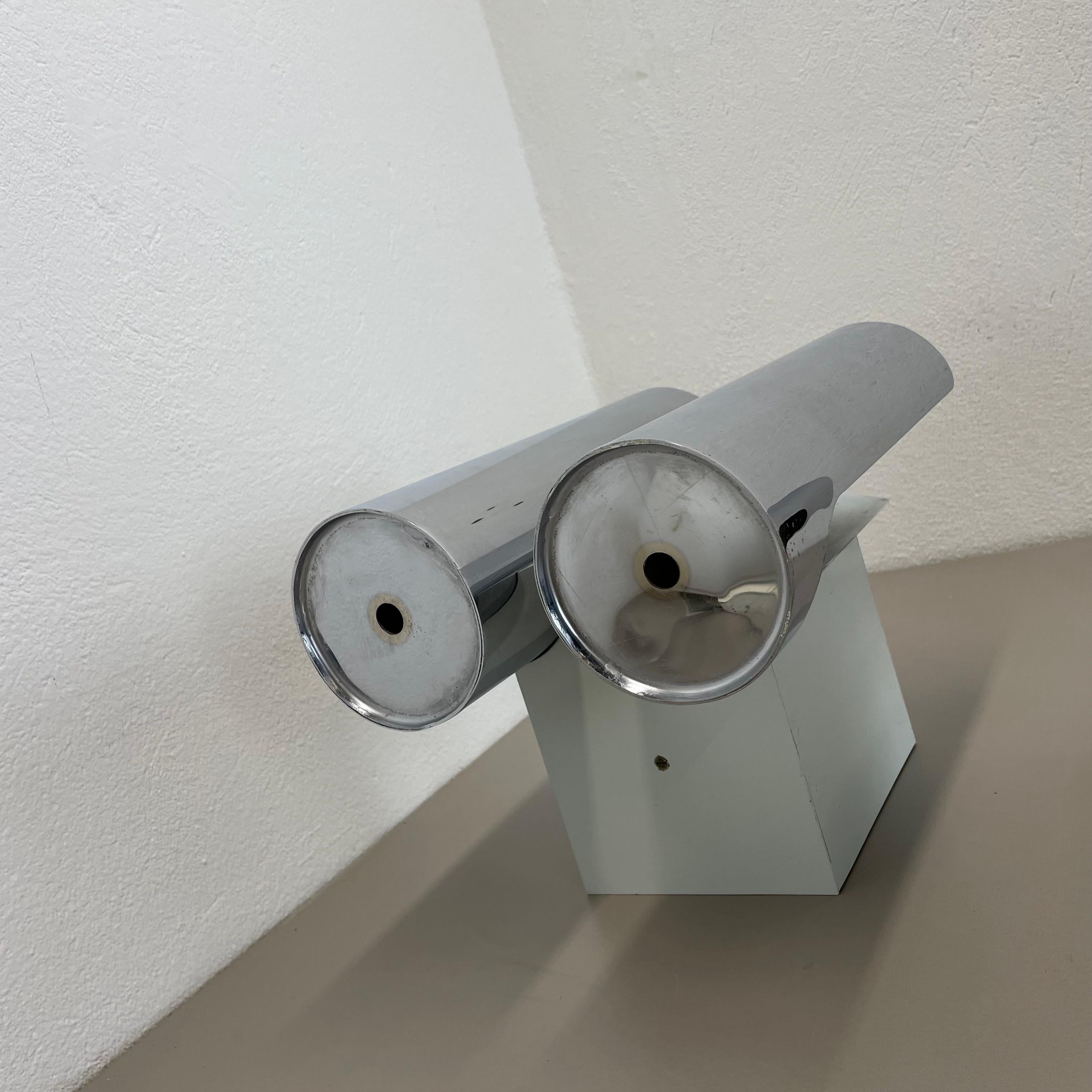 Set of 2 Modernist xxl 30cm Atomic SPACE AGE Chromed Wall Lights, Germany 1970s For Sale 5
