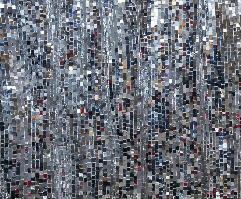 Satz von 2 modularen dekorativen Mosaikspiegeln von Davide Medri (Postmoderne) im Angebot