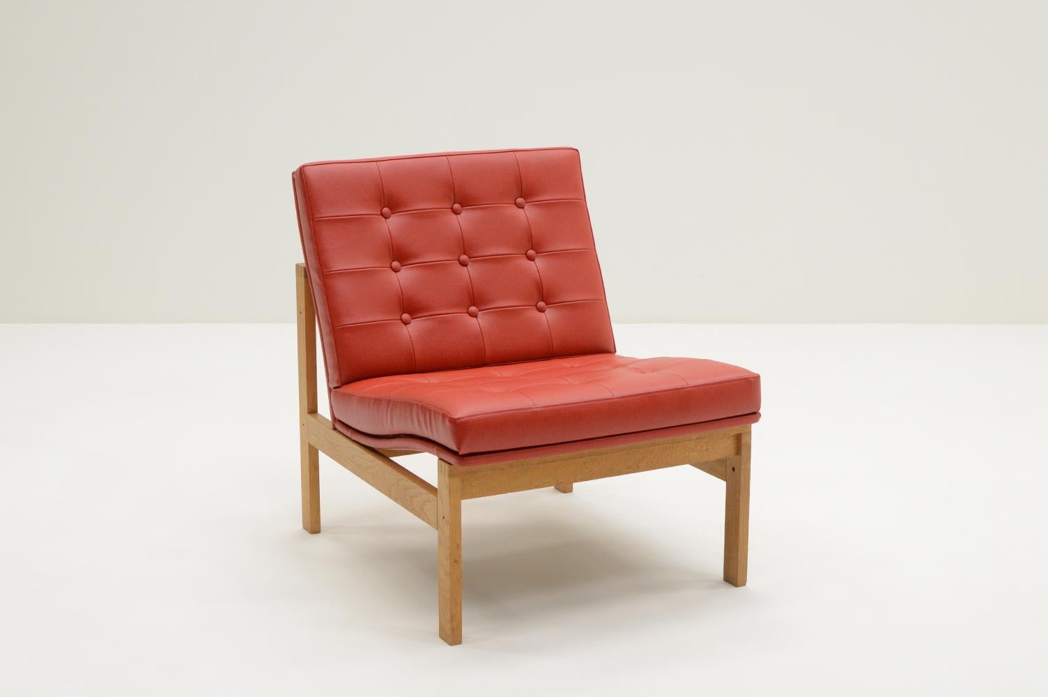 Danish Set of 2 Moduline chairs by Ole Gjerløv Knudsen and Torben Lind for Cado, 1960s For Sale