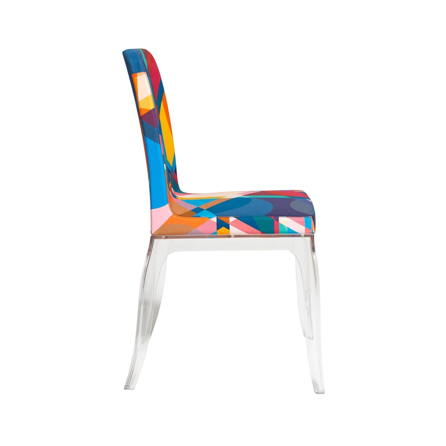 Contemporary Set of 2 Moibibi Colorful Dining Chairs Designed by Marcel Wanders