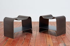 Set Of 2 Molten End Tables by William Emmerson