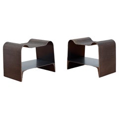 Set Of 2 Molten End Tables by William Emmerson