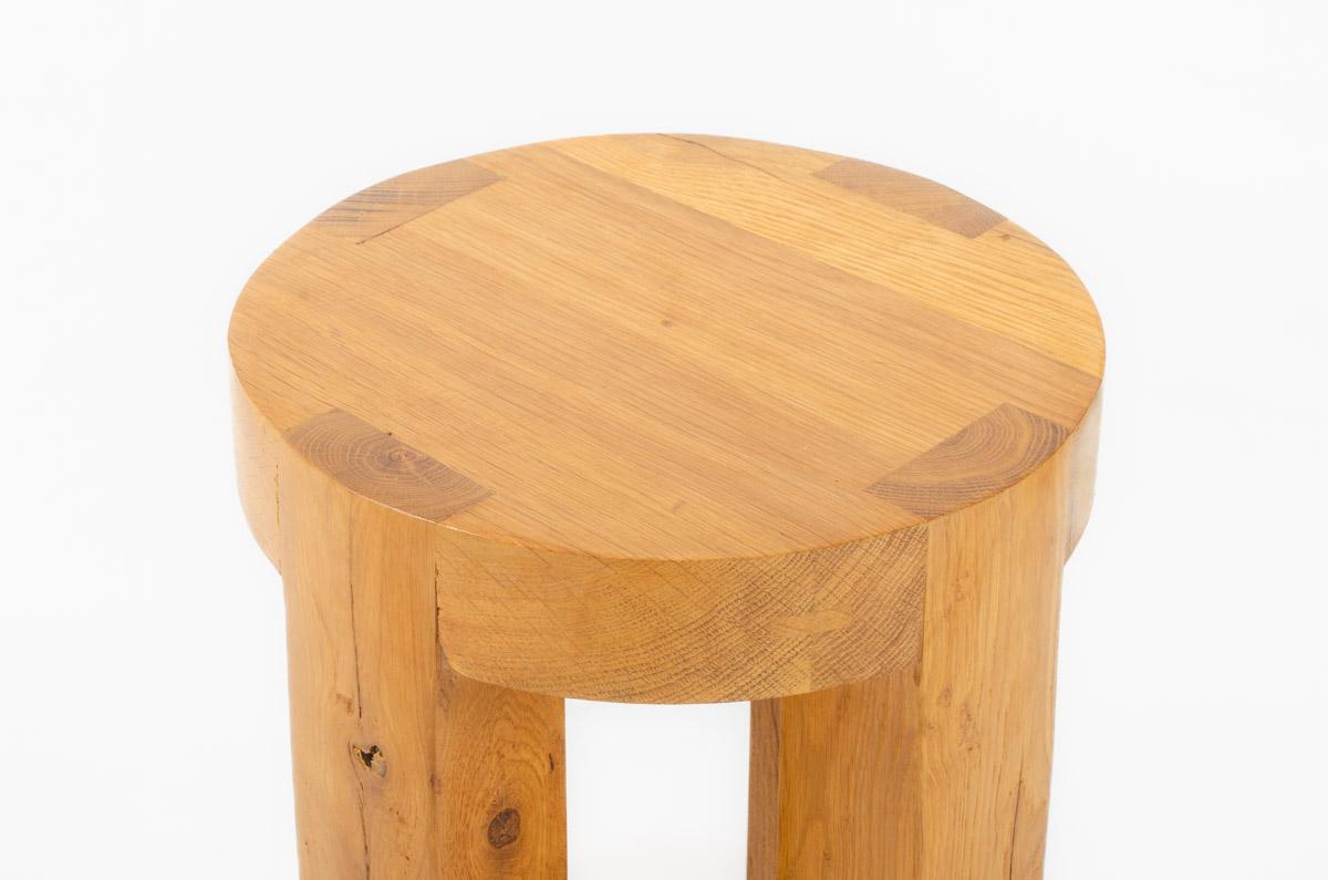 Set of 2 Monolith stools in oak G44 collection For Sale 6