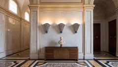 Set of 2 monumental Art Deco wall lights by CS Arte, Florence