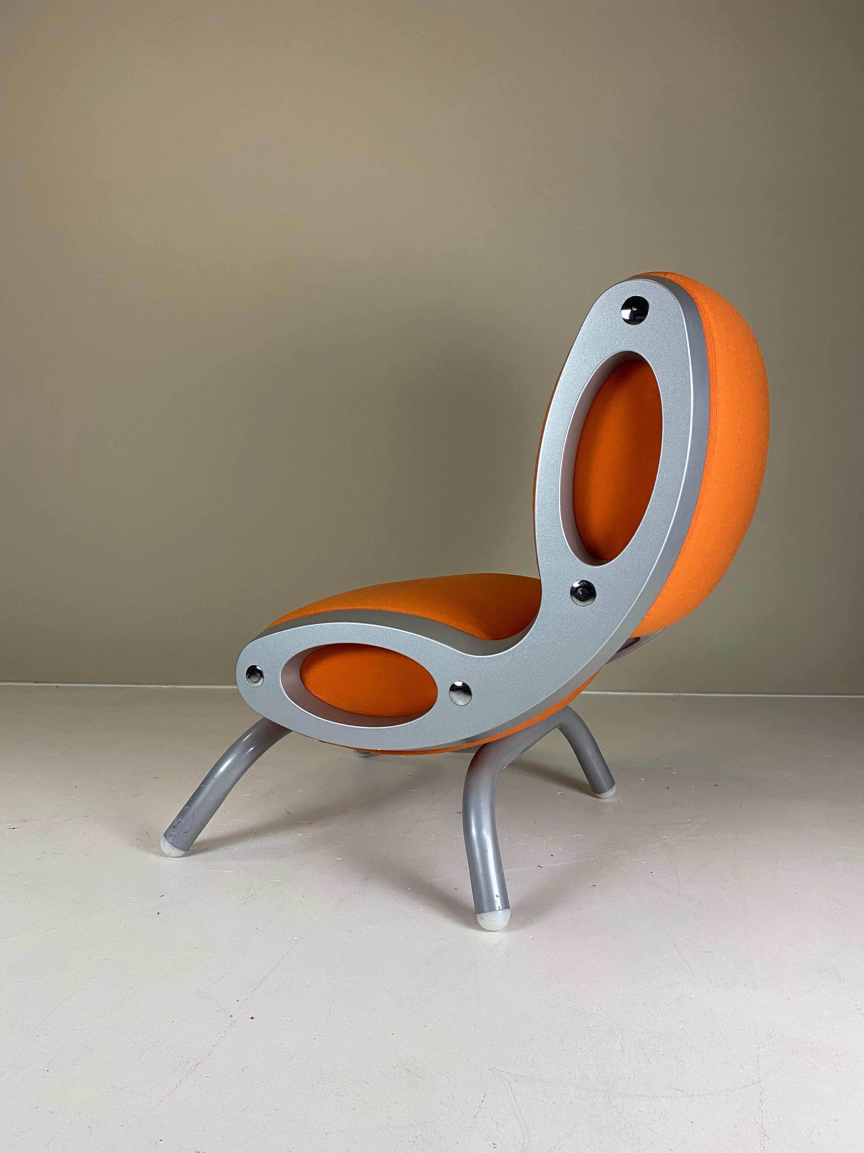 Futurist Set of 2 Moroso Gluon Reception Chairs by Marc Newson, 1990s For Sale