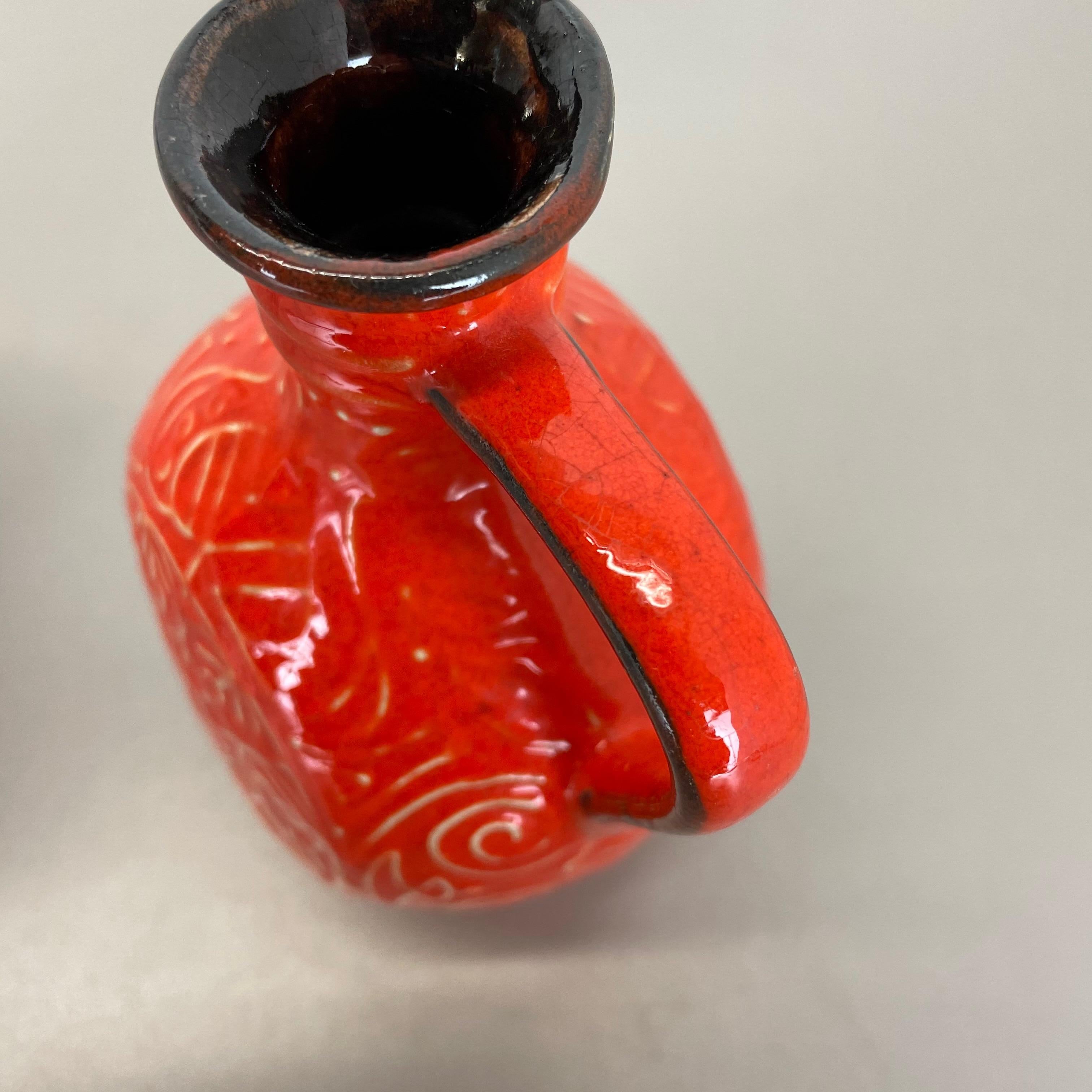 Set di 2 vasi in ceramica Op Art Multi-Color Fat Lava Made Bay Ceramics, Germania in vendita 9
