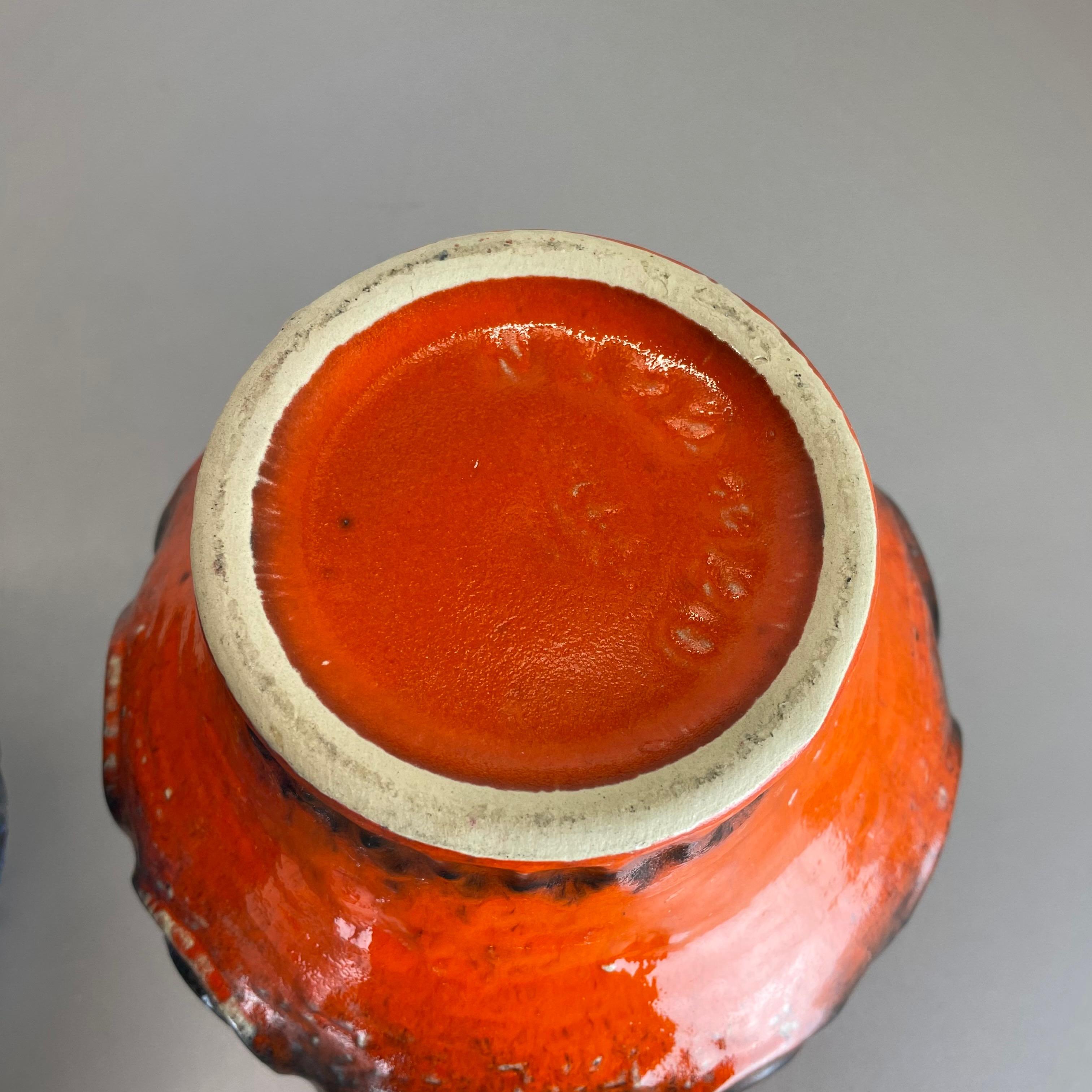 Set di 2 vasi in ceramica Op Art Multi-Color Fat Lava realizzati da JASBA Ceramics Germania in vendita 13