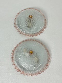 2 Deckenleuchten aus Murano-Glas, im Stil von Barovier&Toso 1980er Jahre
