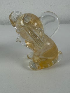 Ensemble de 2 éléphants en verre de Murano, Effe 2, 1970