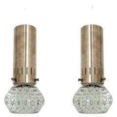 Set of 2 Murano Glass Pendant Lamps