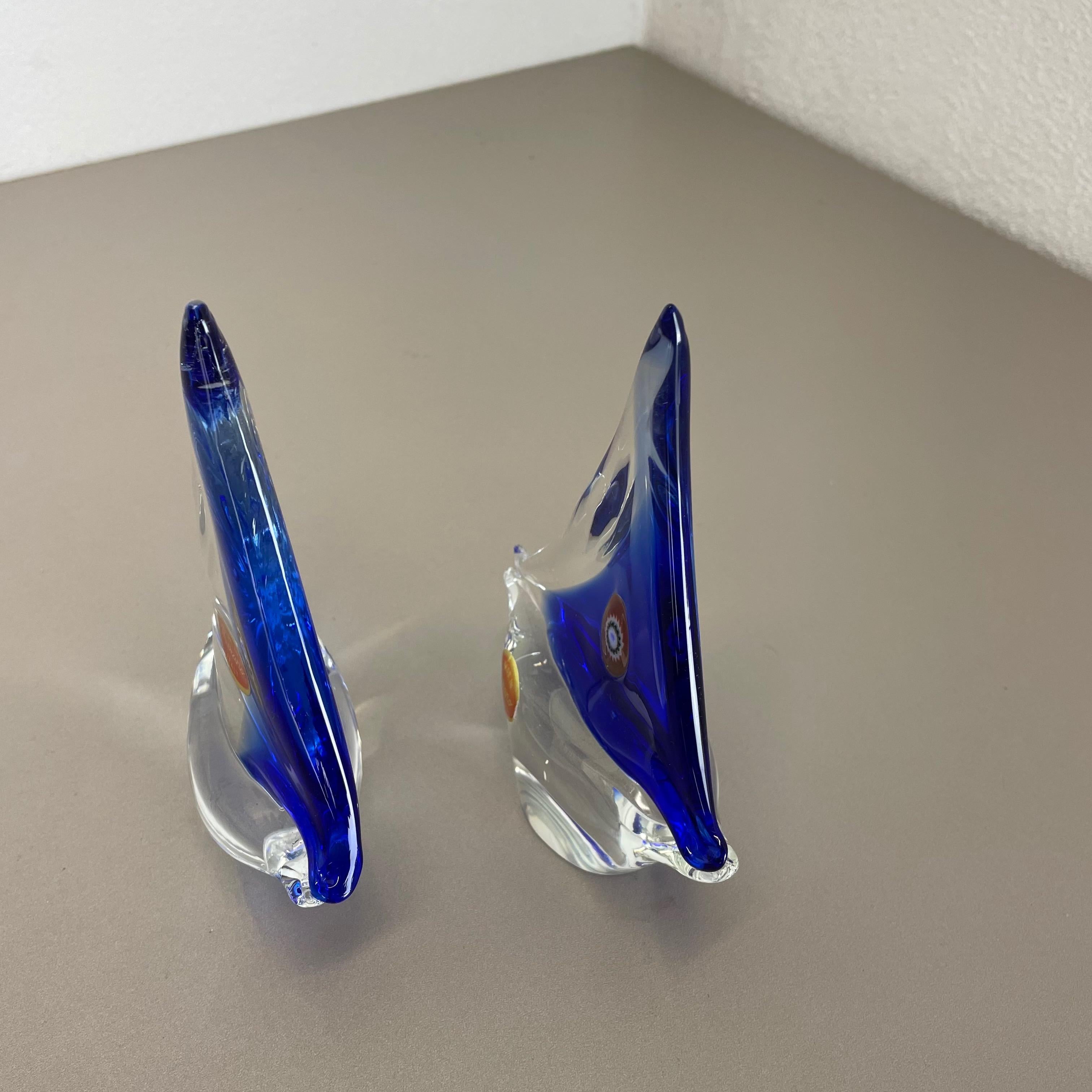 Set of 2 Murano Glass Sailing Boats Ship Elements, Murano, Italy 1970 For Sale 6