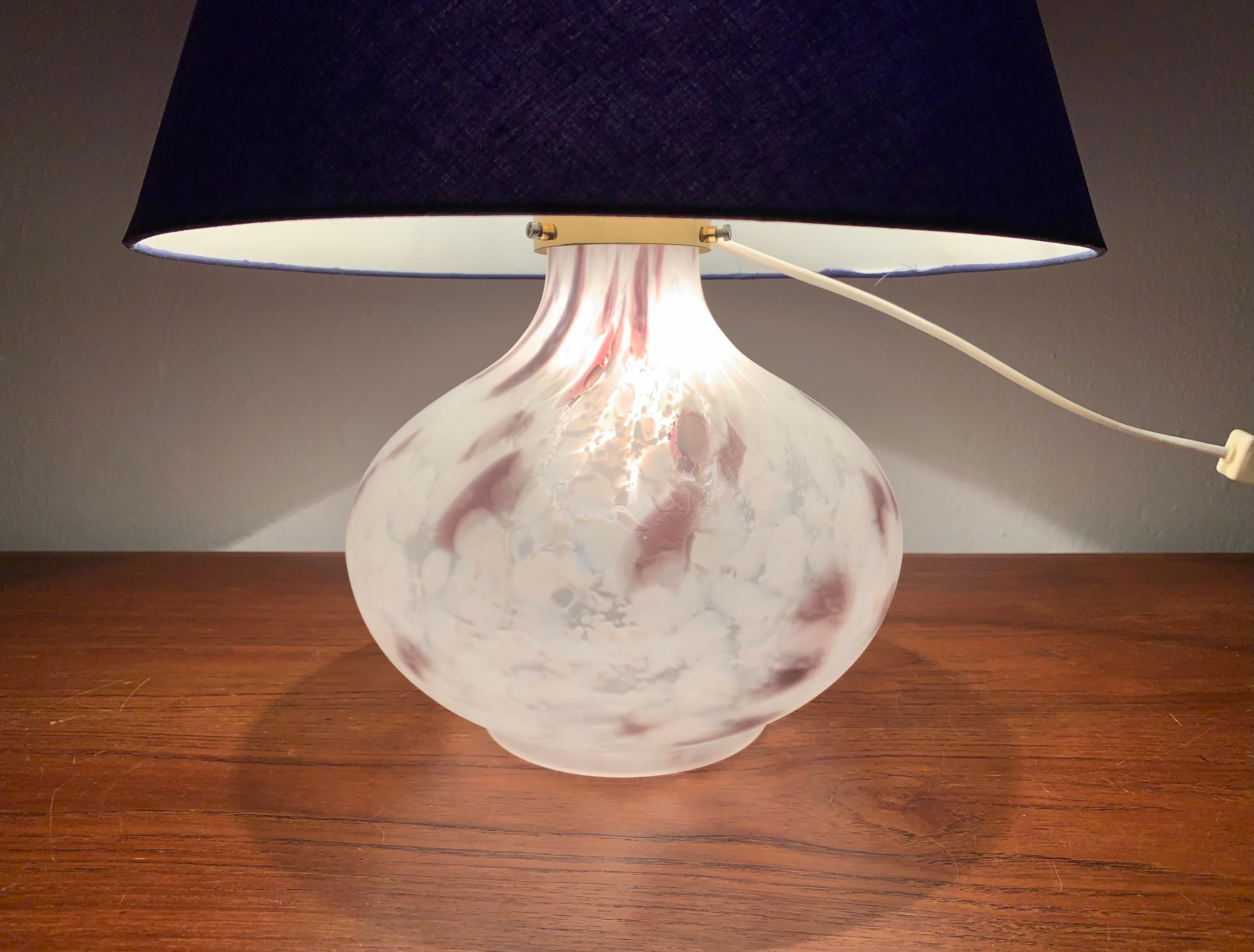 Ensemble de 2 lampes de bureau en verre de Murano en vente 5