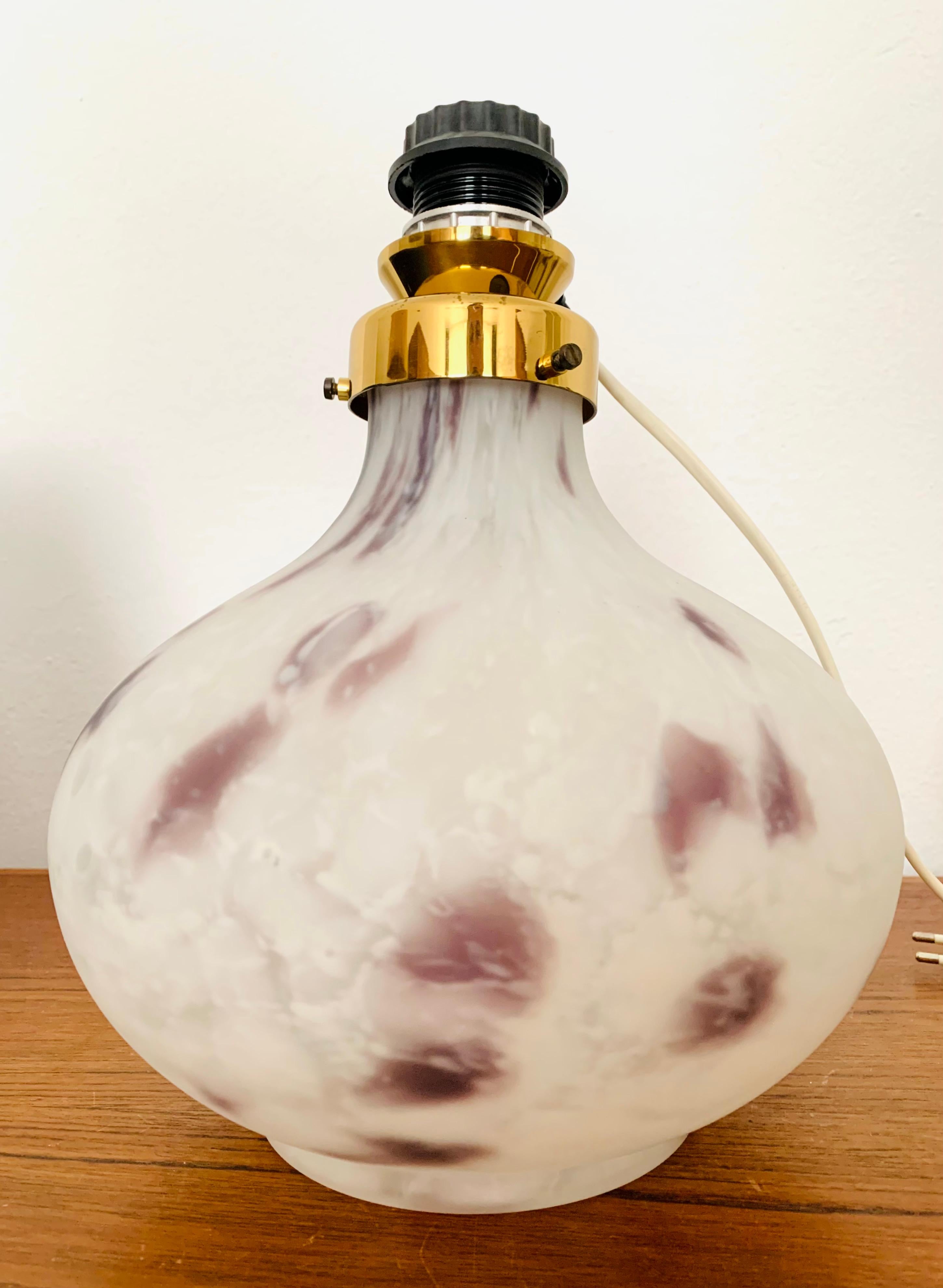 Ensemble de 2 lampes de bureau en verre de Murano en vente 7