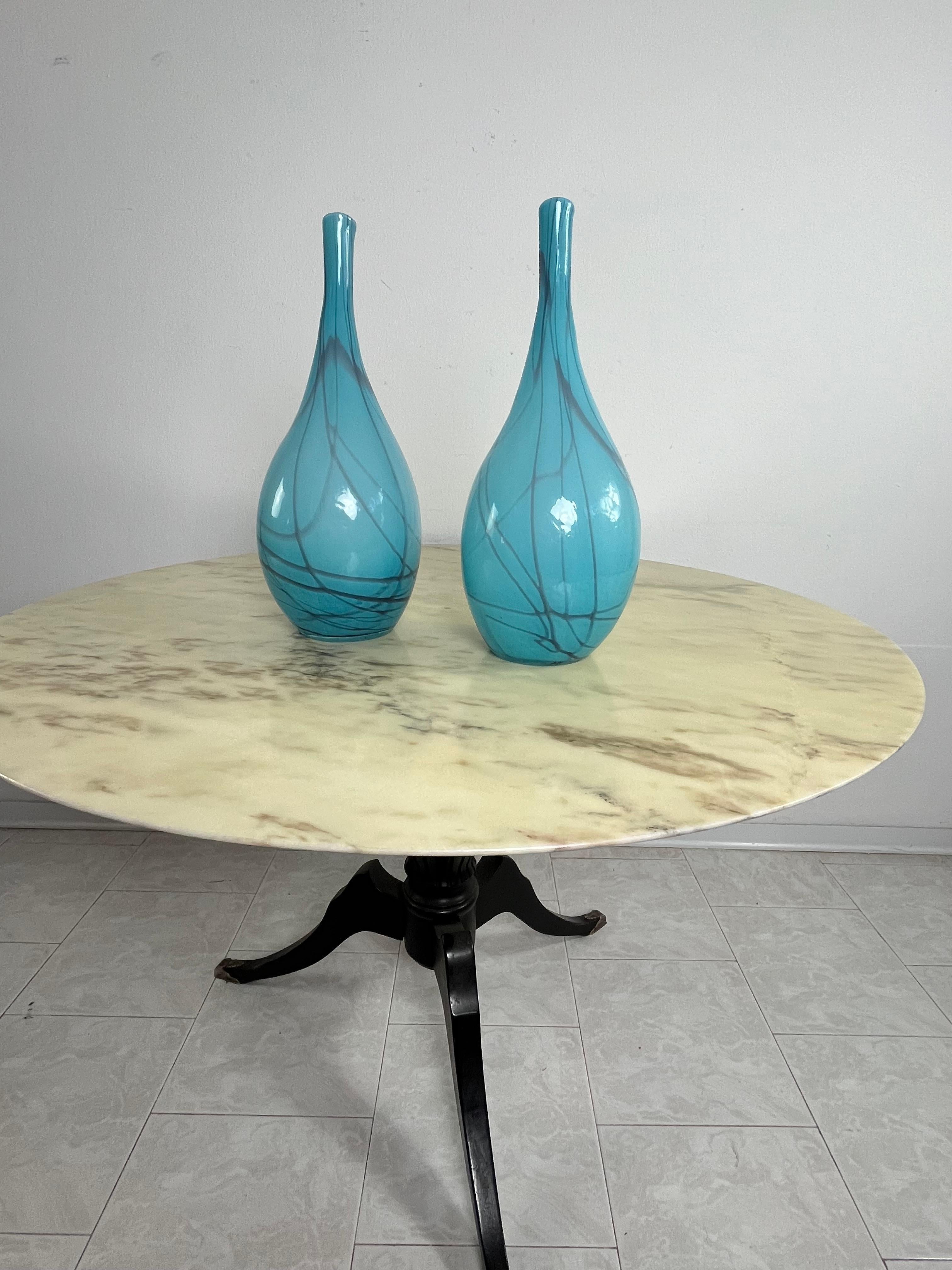 Set di 2 vasi in vetro di Murano, attribuiti a Cenedese, anni '70 in vendita 4