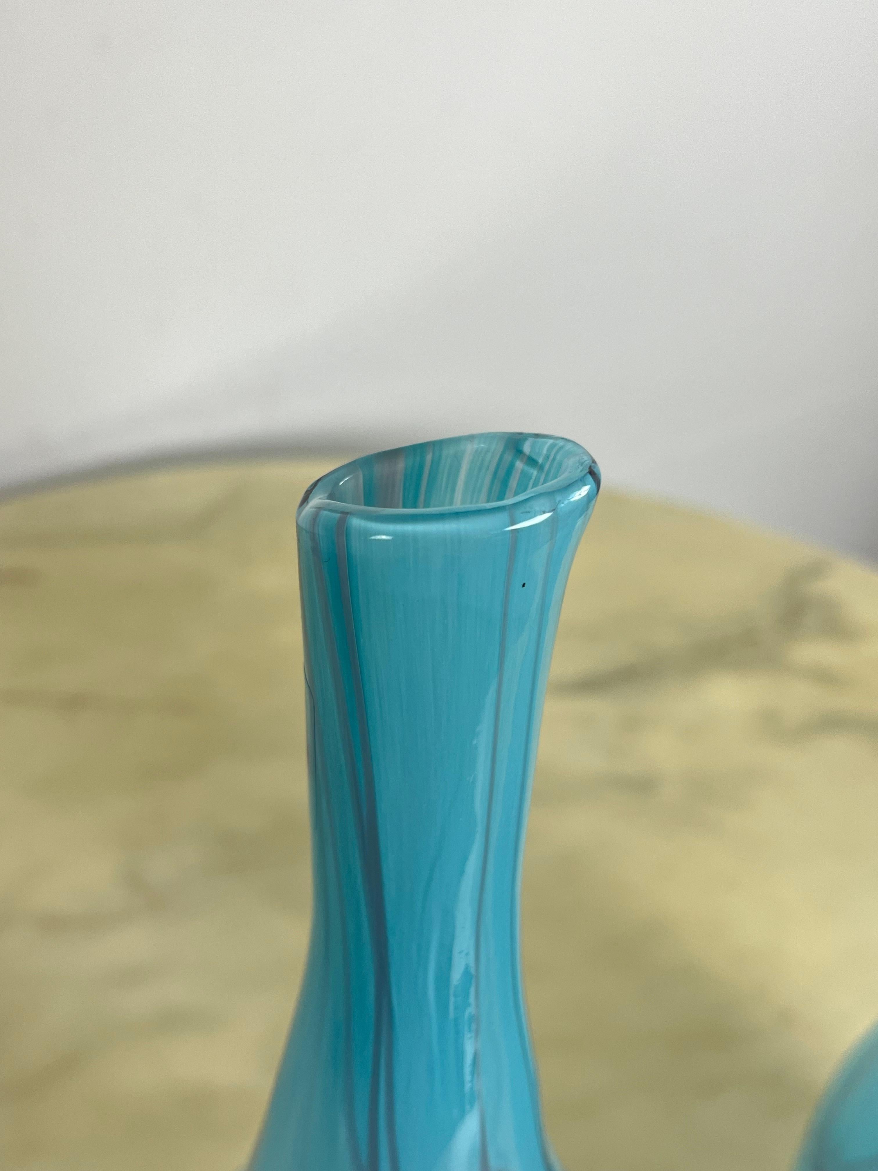 Set di 2 vasi in vetro di Murano, attribuiti a Cenedese, anni '70 in vendita 1