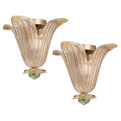 Set Of 2 Murano Glass Vintage Pendant, 1970s