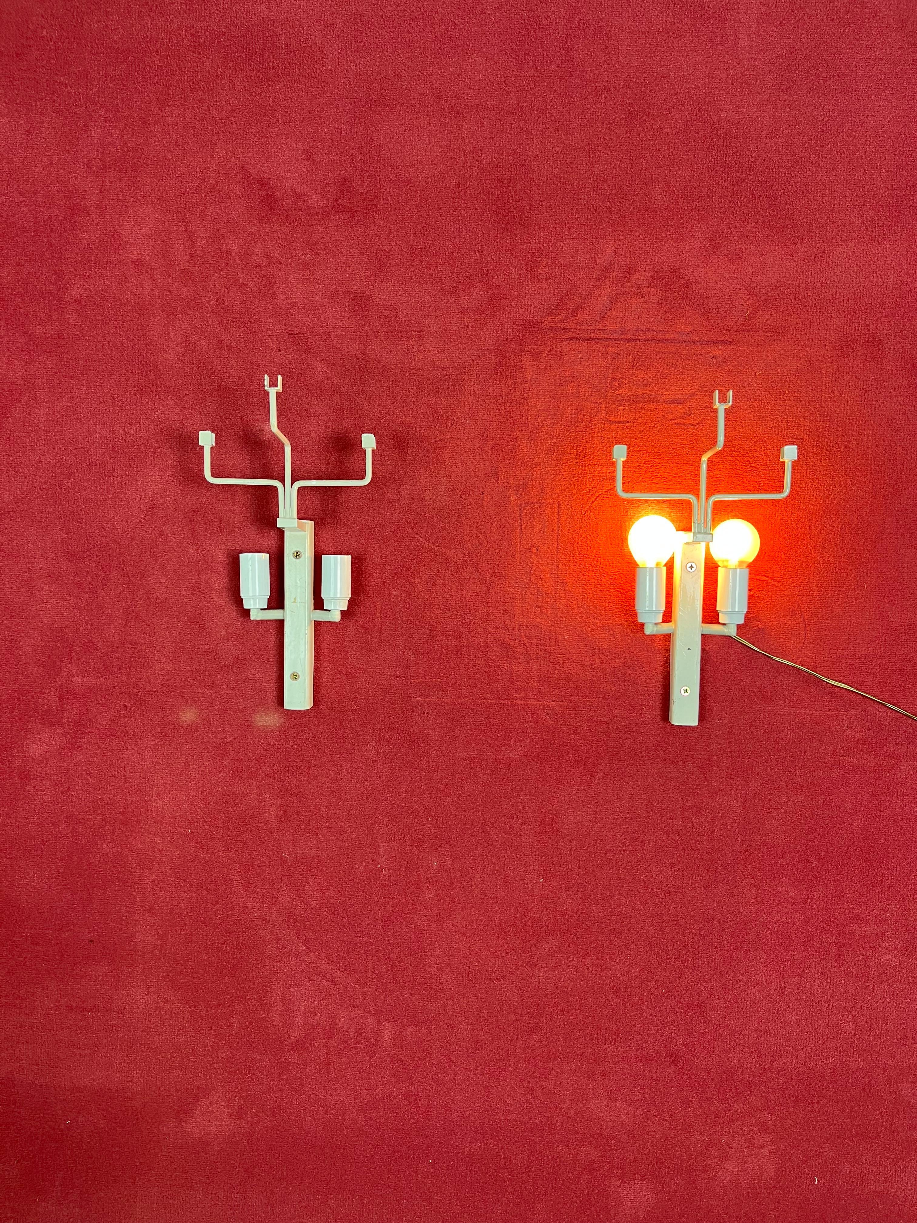 Set di 2 lampade da parete in vetro di Murano di Carlo Nason per Mazzega, anni '60 in vendita 7