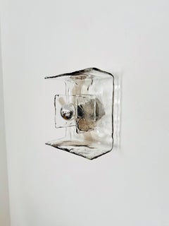Set of 2 Murano Glass Wall or Ceiling Lamps by Carlo Nason for Mazzega