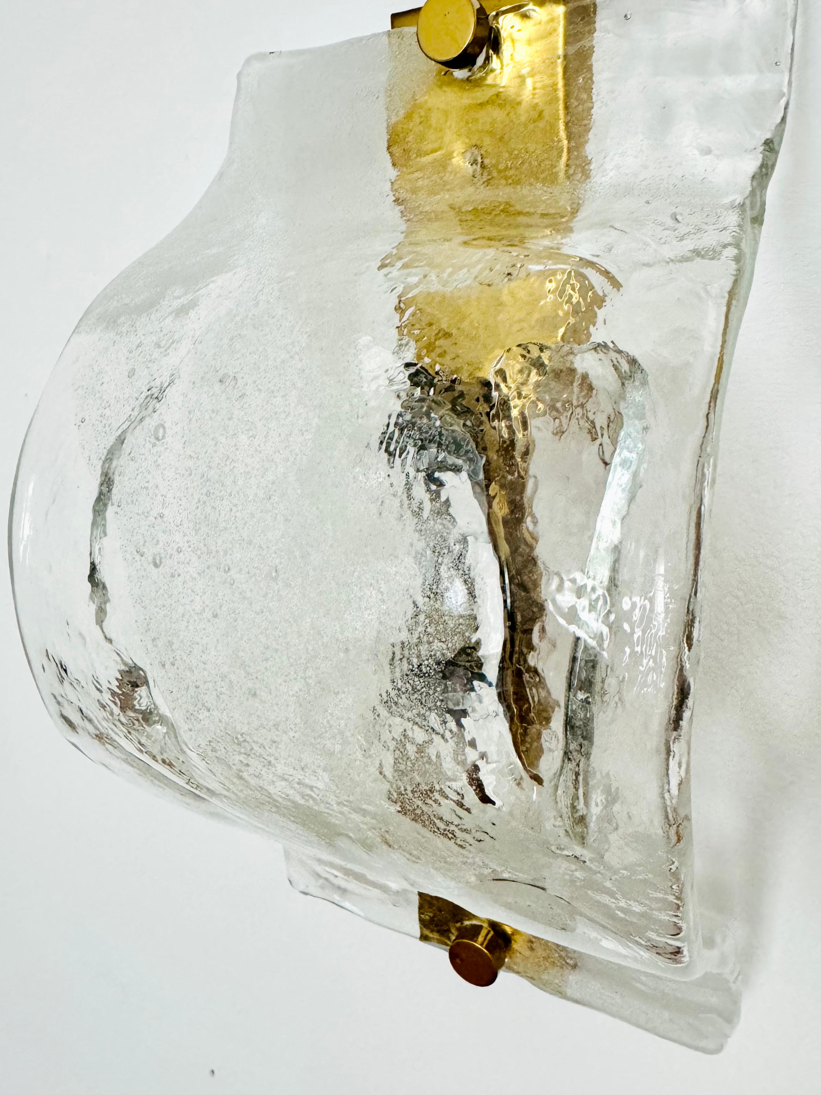 2er-Set Wand- oder Deckenleuchten aus Muranoglas von Carlo Nason für Mazzega (Ende des 20. Jahrhunderts) im Angebot